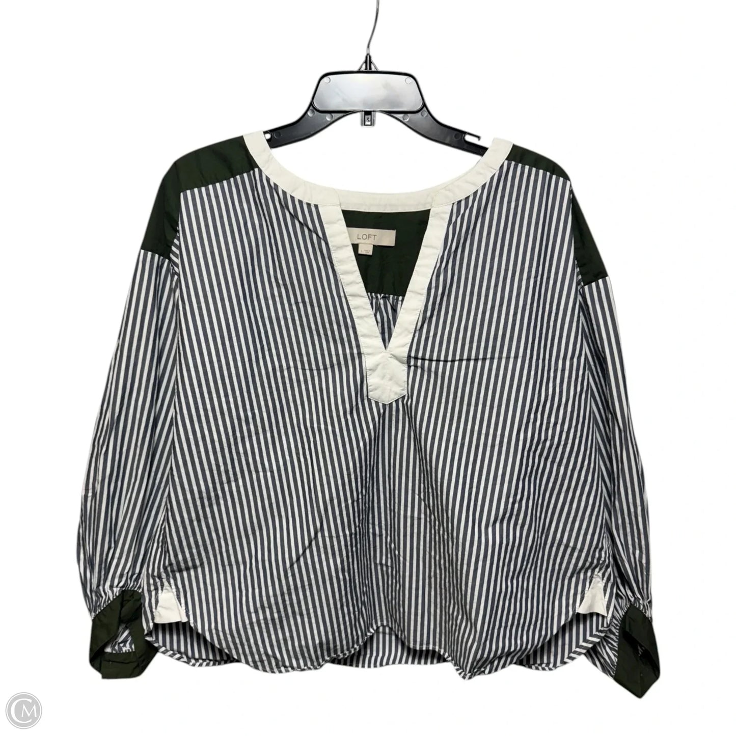 Top Long Sleeve By Loft In Multi-colored, Size: L