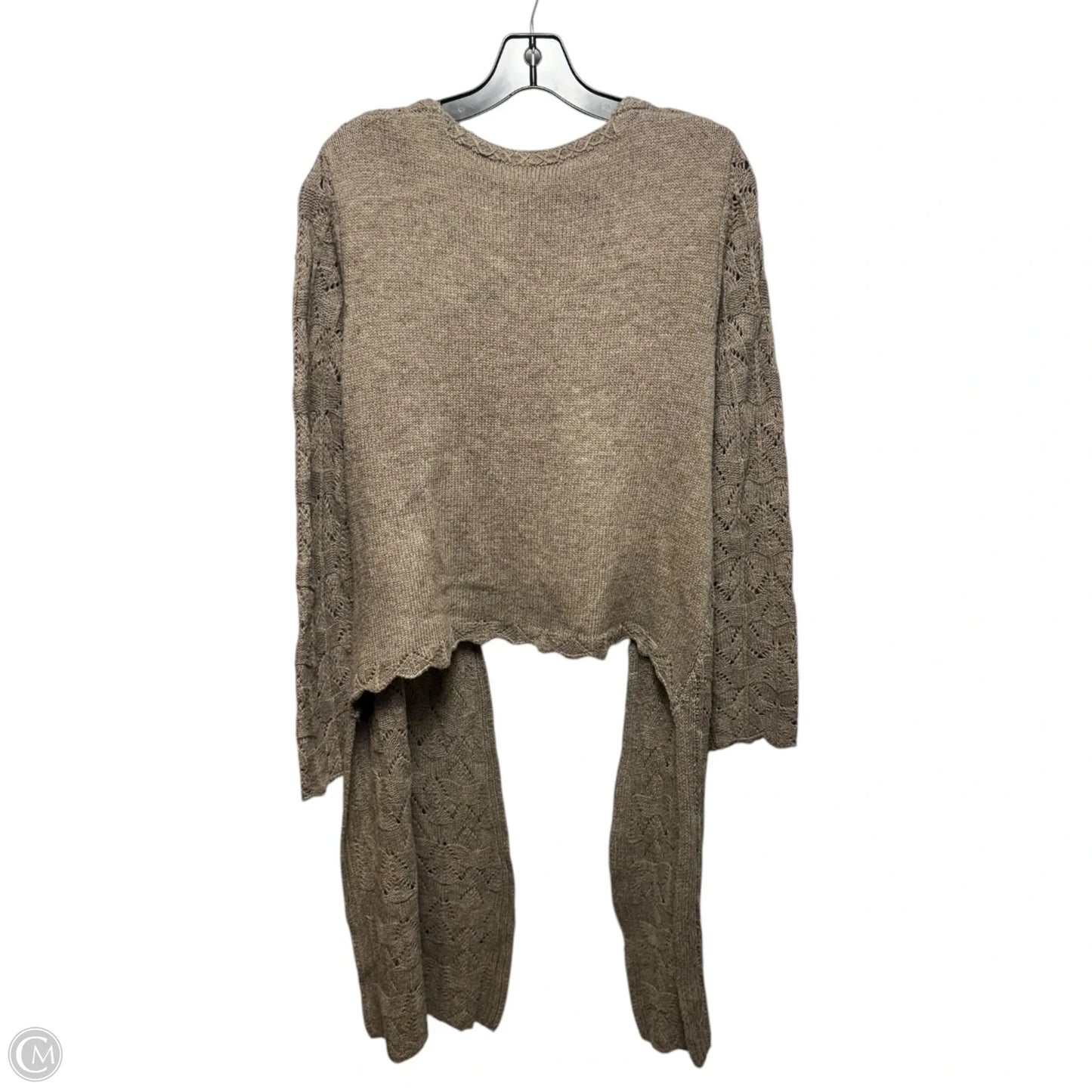 Sweater Cardigan By Elloquent In Taupe, Size: M