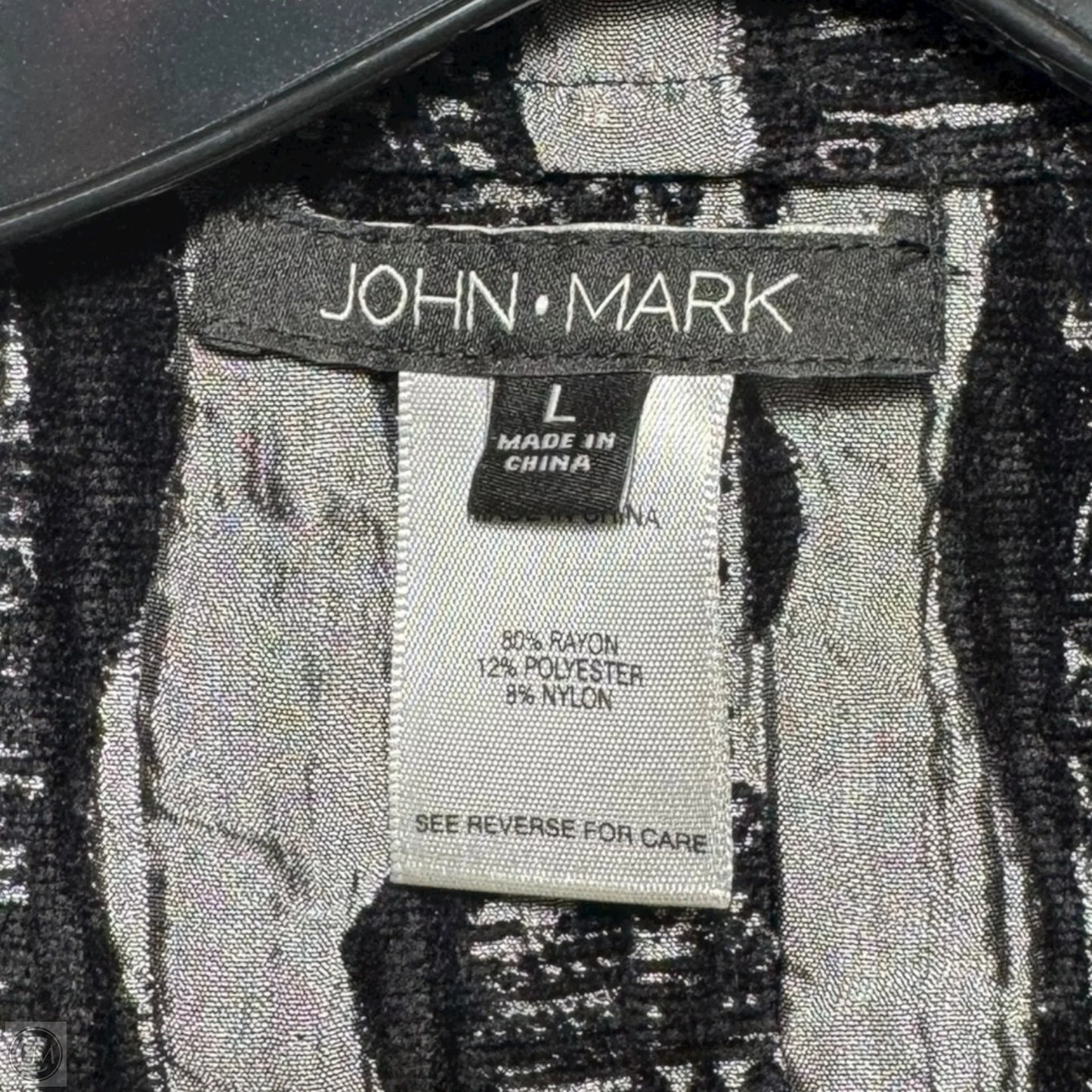 Vest Other By John Mark In Black & Grey, Size: L