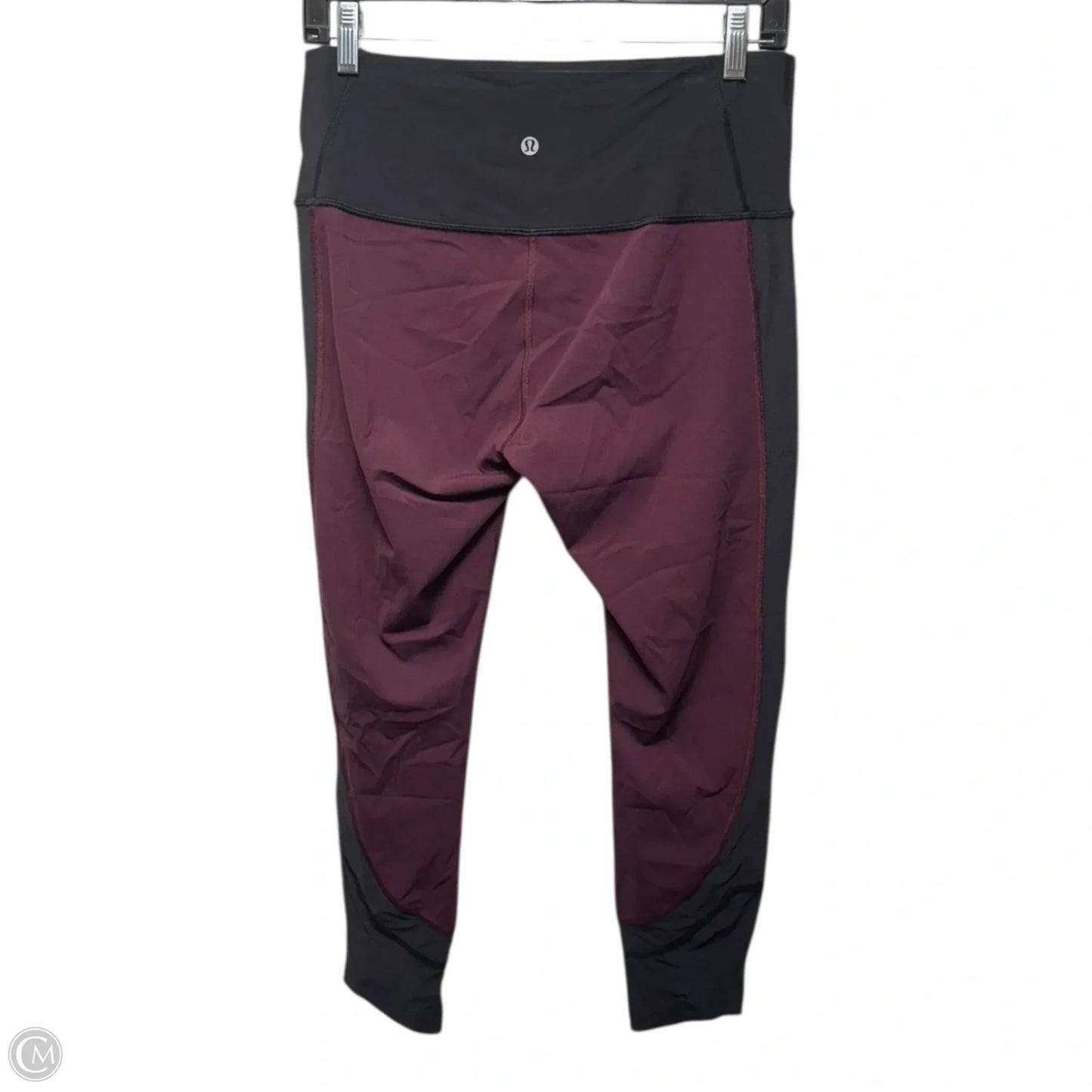 Athletic Leggings By Lululemon In Black & Red, Size: 1x