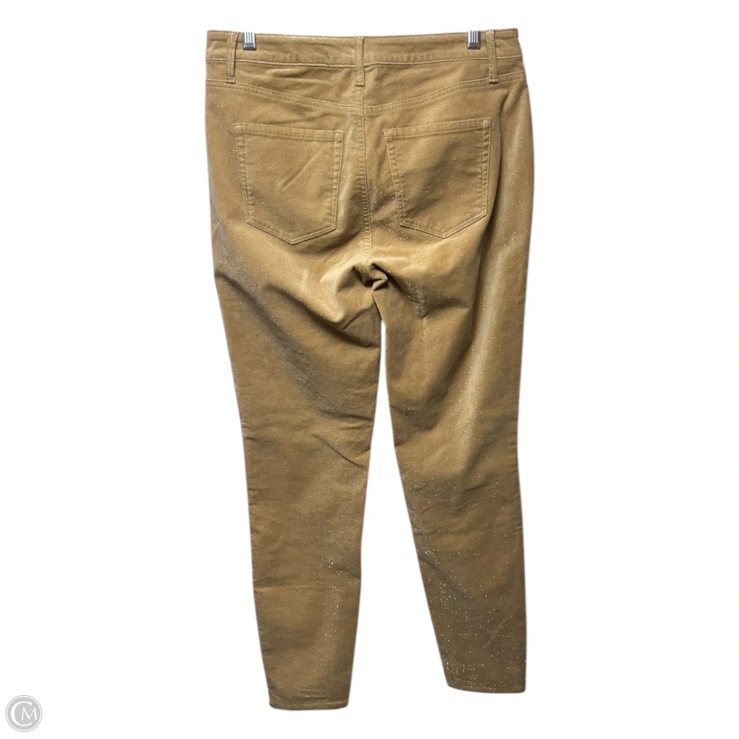 Metallic Pants Corduroy By Talbots In Gold, Size: 4