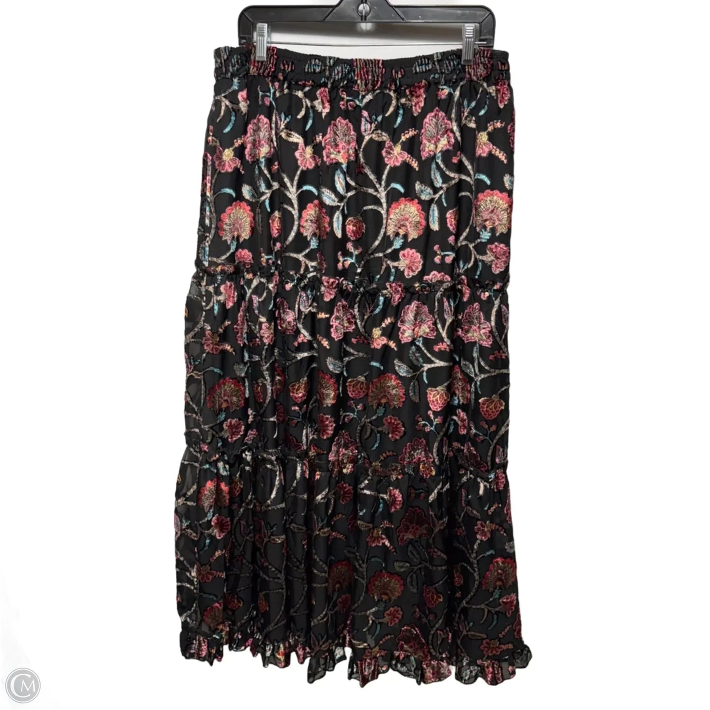 Skirt Maxi By Talisman In Floral Print, Size: XL