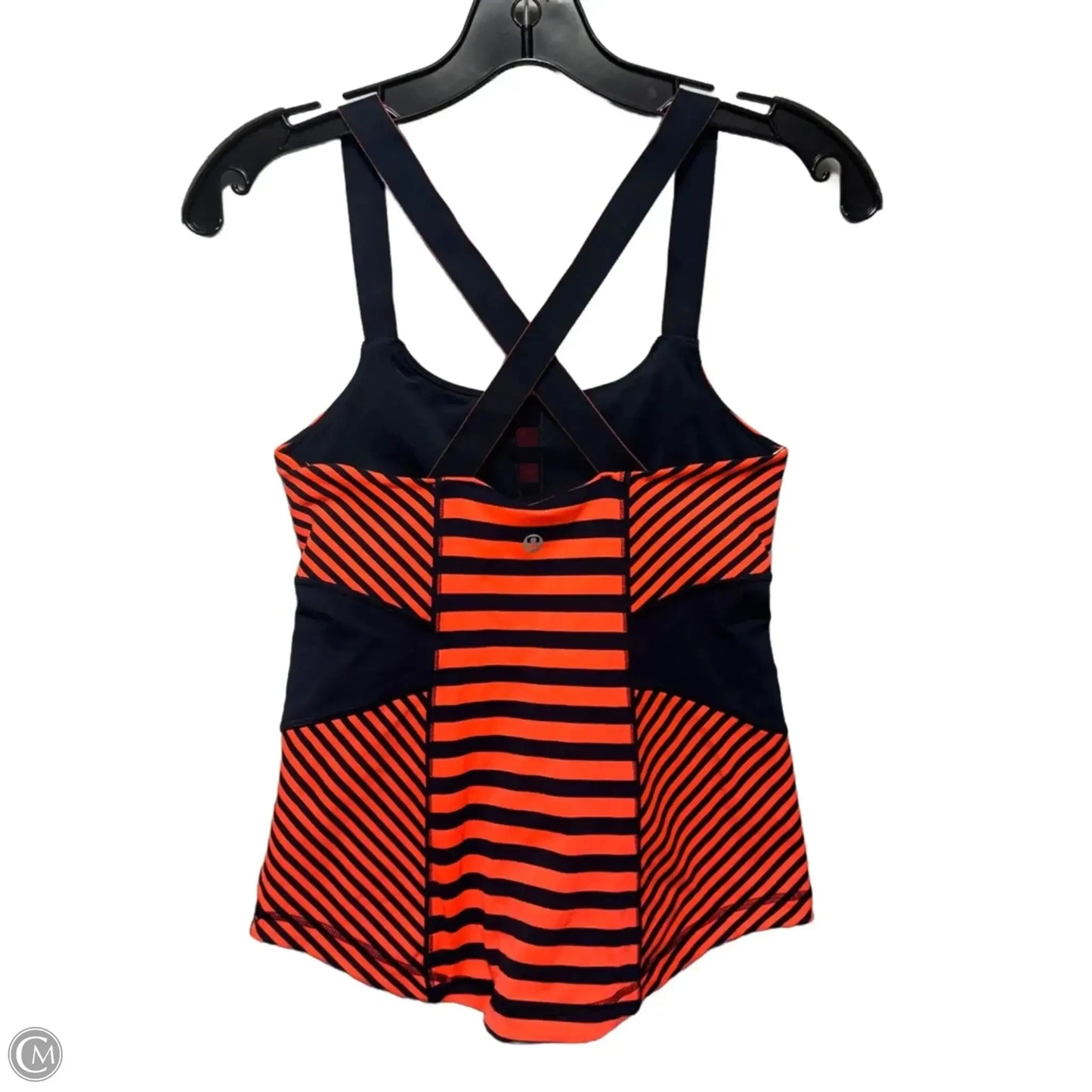 Athletic Tank Top By Lululemon In Striped Pattern, Size: 6