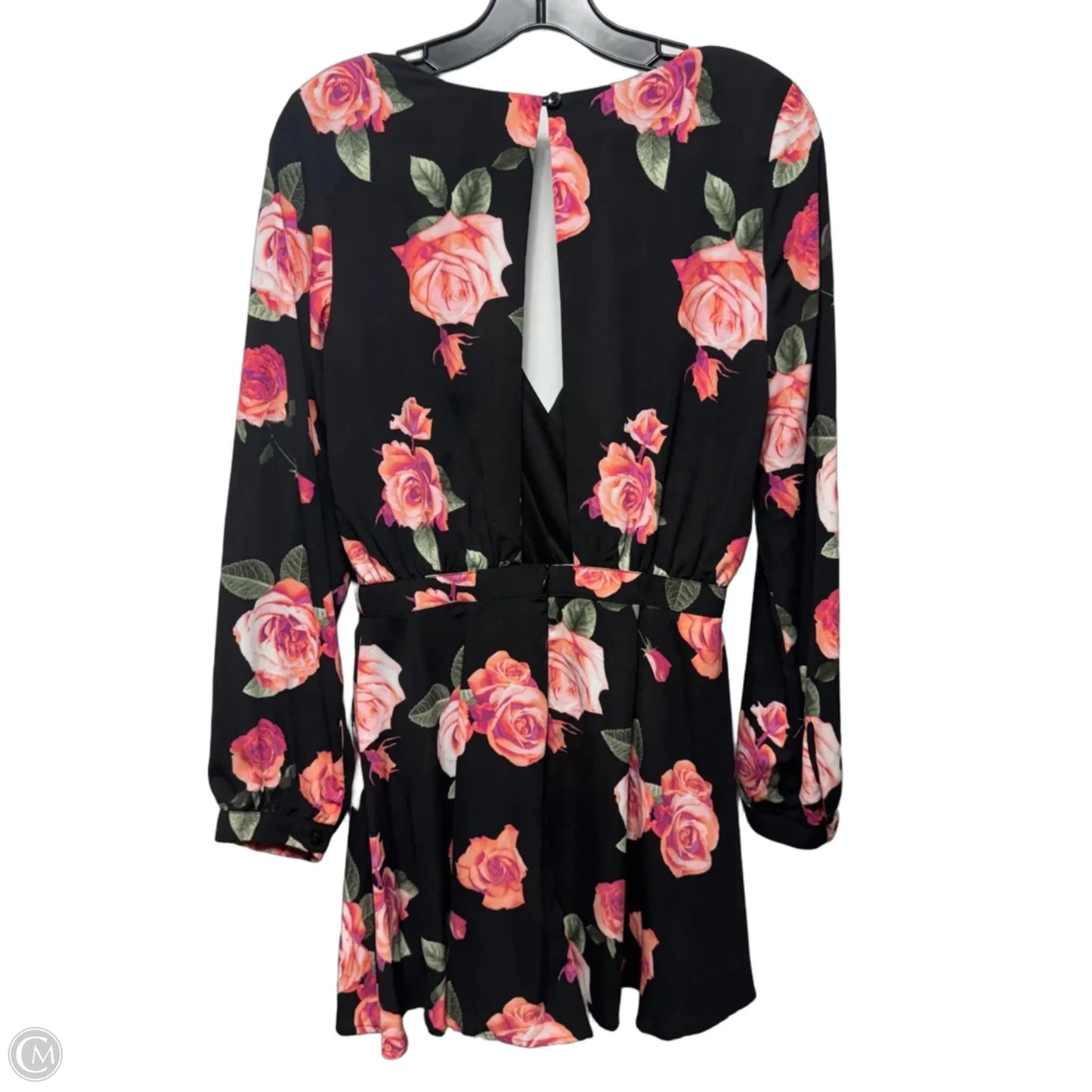 Open Back Romper By Gianni Bini In Floral Print, Size: S