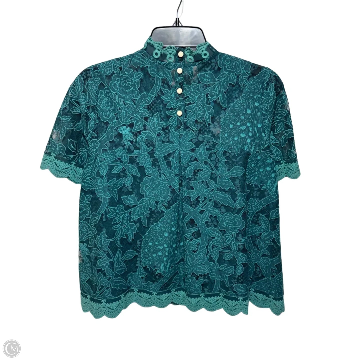 Top Short Sleeve By Hd In Paris In Teal, Size: 2