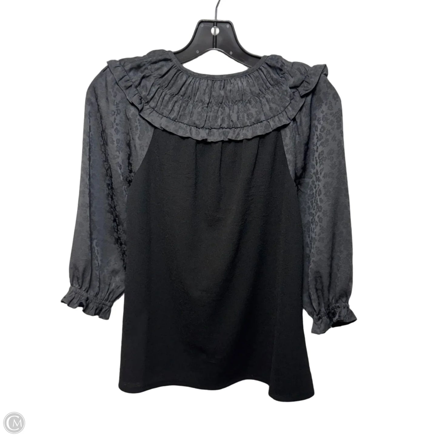 Top Long Sleeve By Current Air In Black, Size: XS