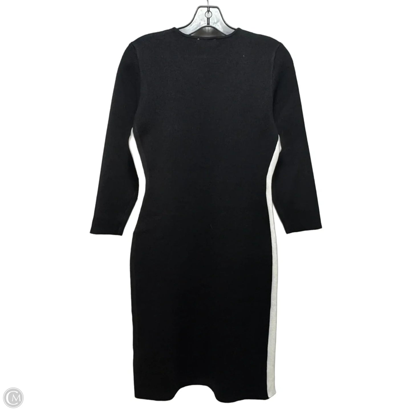 Dress Sweater By Dkny In Black & White, Size: S