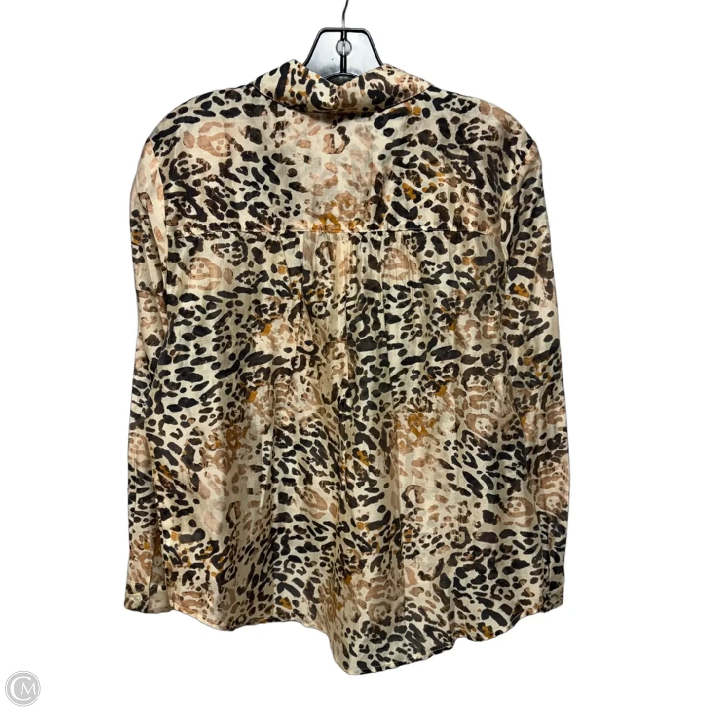 Sheer Top Long Sleeve By Bailey 44 In Animal Print, Size: S