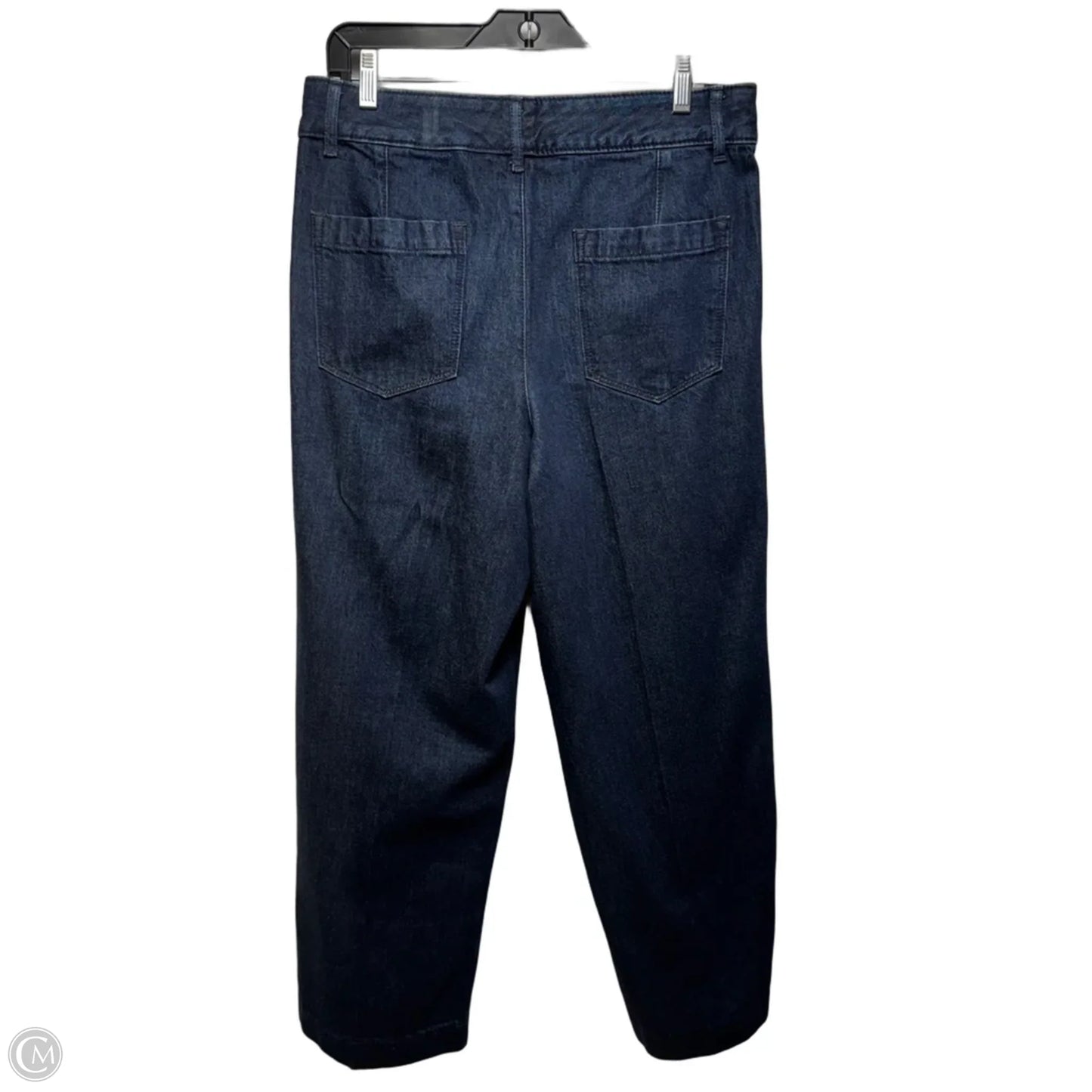 Jeans Wide Leg By Banana Republic In Blue Denim, Size: 10/30 P