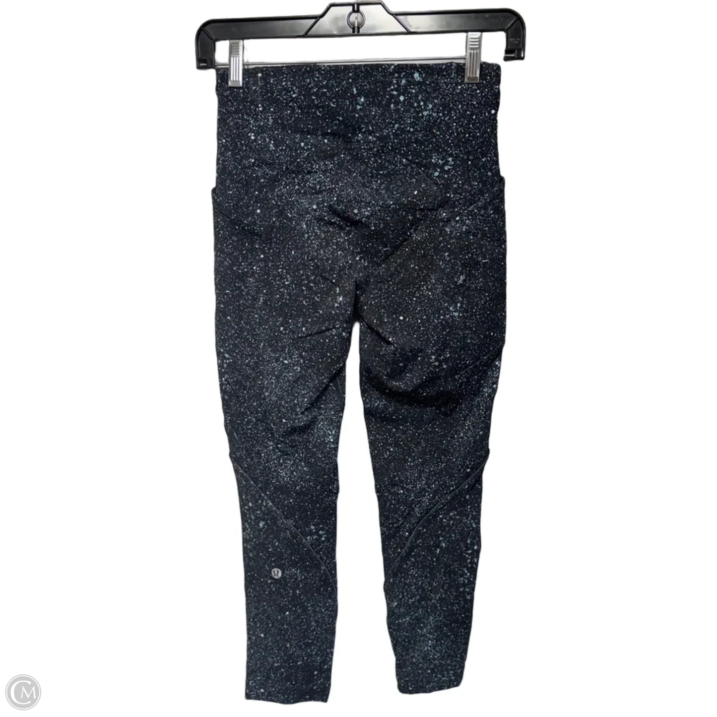 Athletic Leggings By Lululemon In Black & Blue, Size: 4