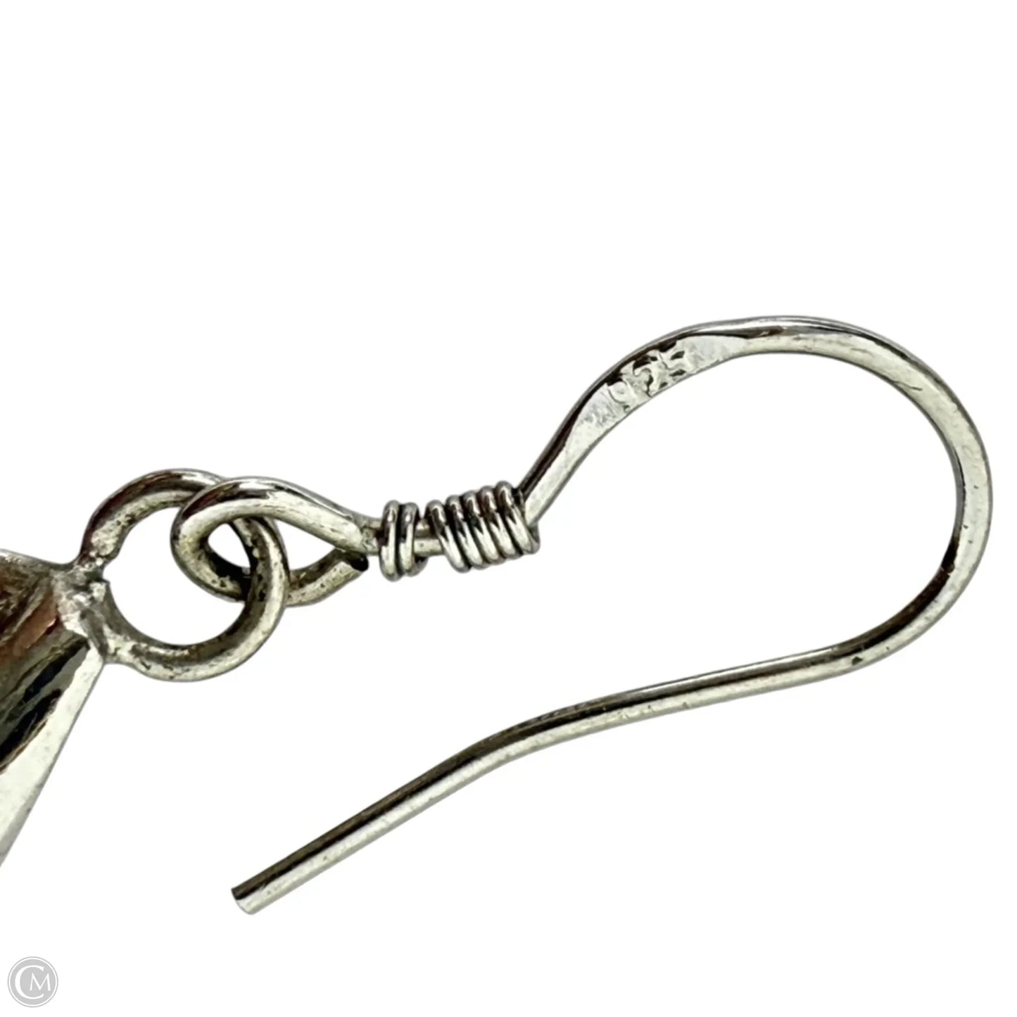 Sterling Silver Interlocking Infinity Spiral Dangle Earrings