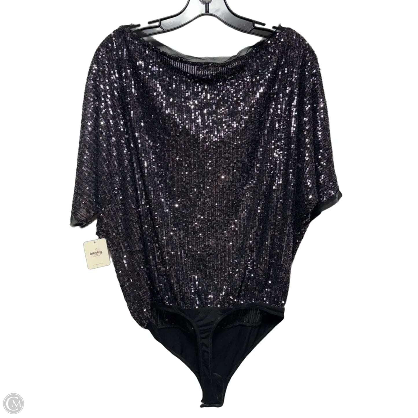 Sequin Bodysuit By Free People In Silver, Size: L