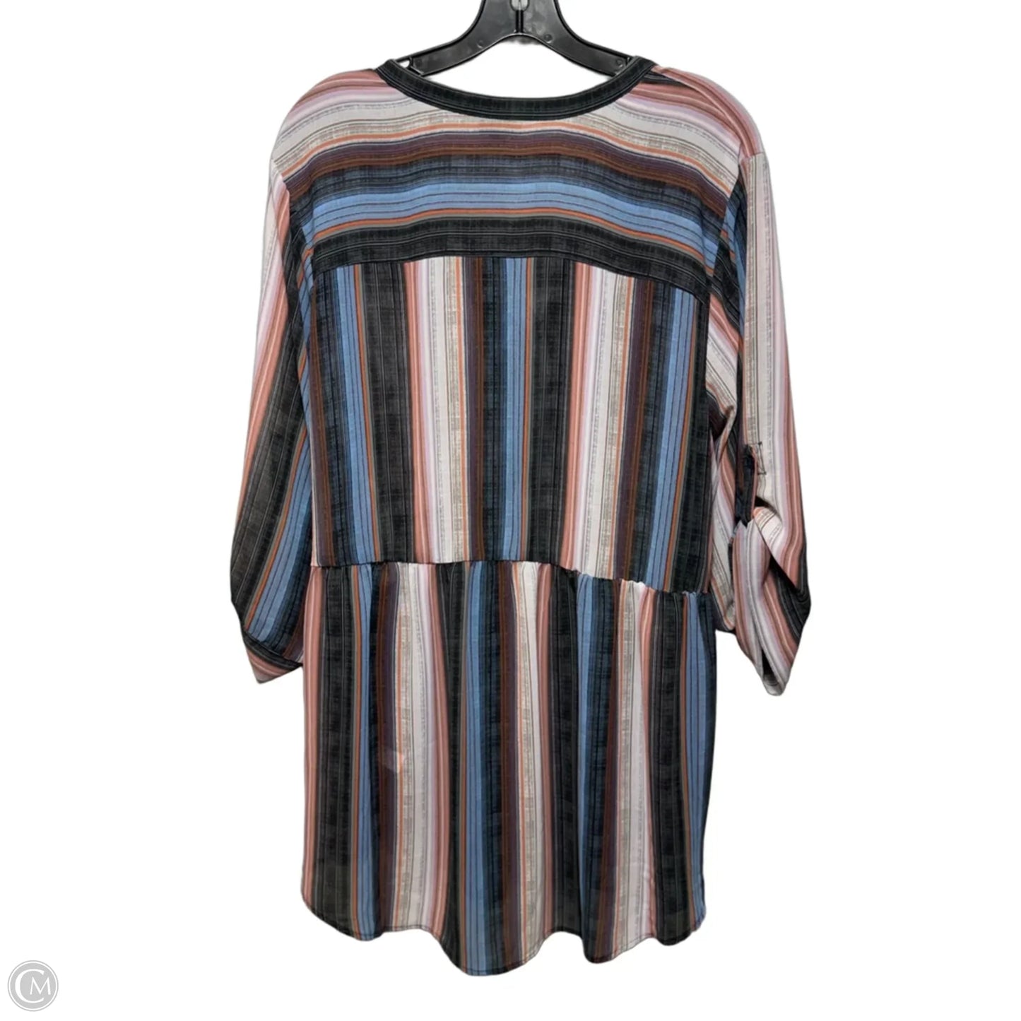 Top Long Sleeve By Torrid In Striped Pattern, Size: 3x