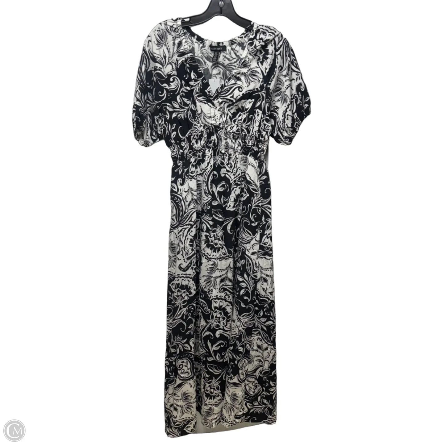 Dress Casual Maxi By Ellen Tracy In Black & White, Size: M