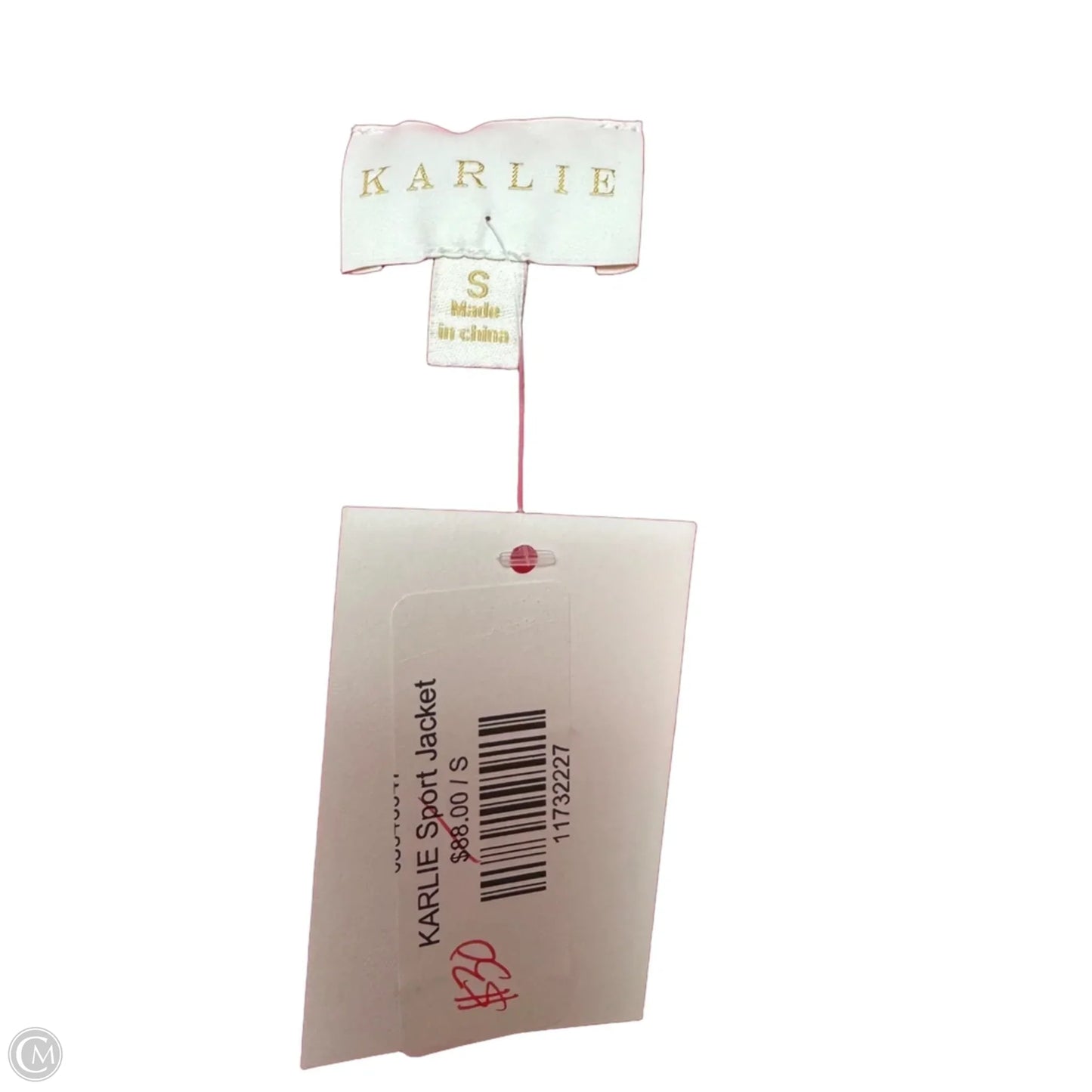 Jacket Windbreaker By Karlie In Pink, Size: S