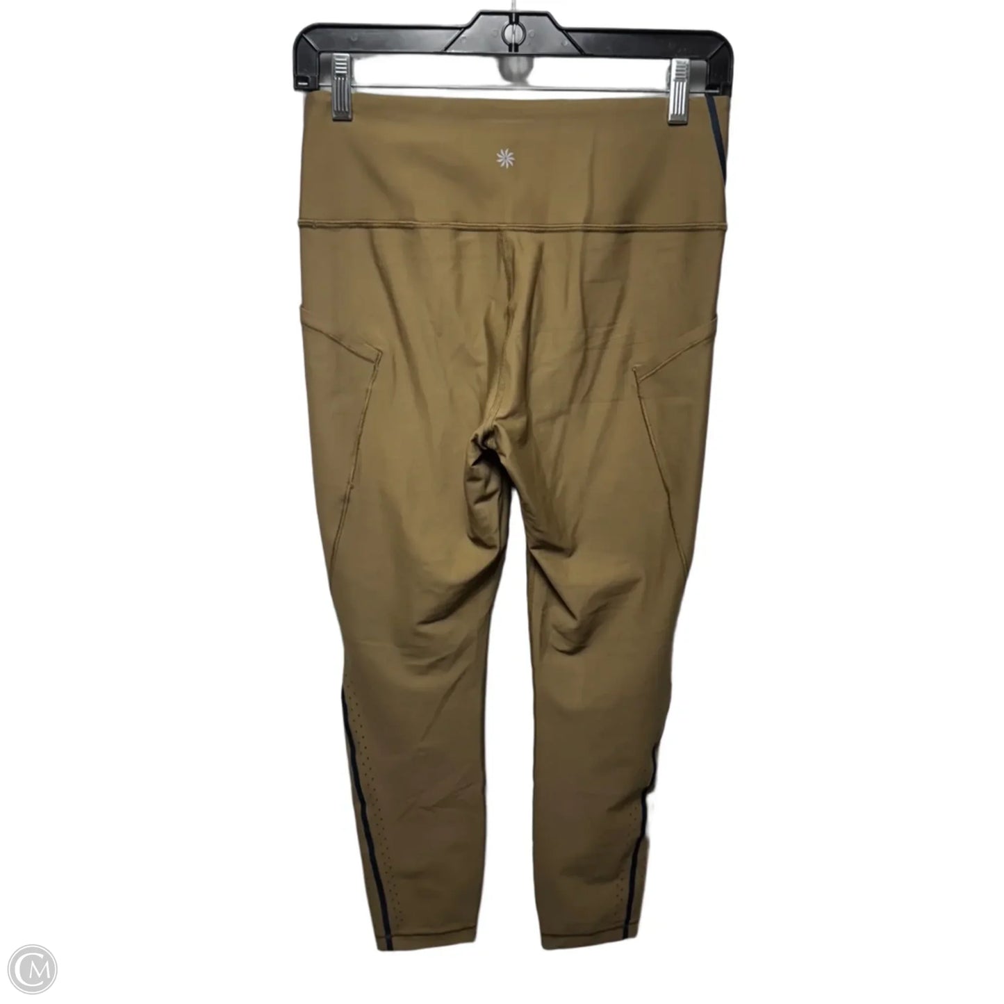 Lasercut 7/8 Athletic Leggings By Athleta In Brown, Size: M