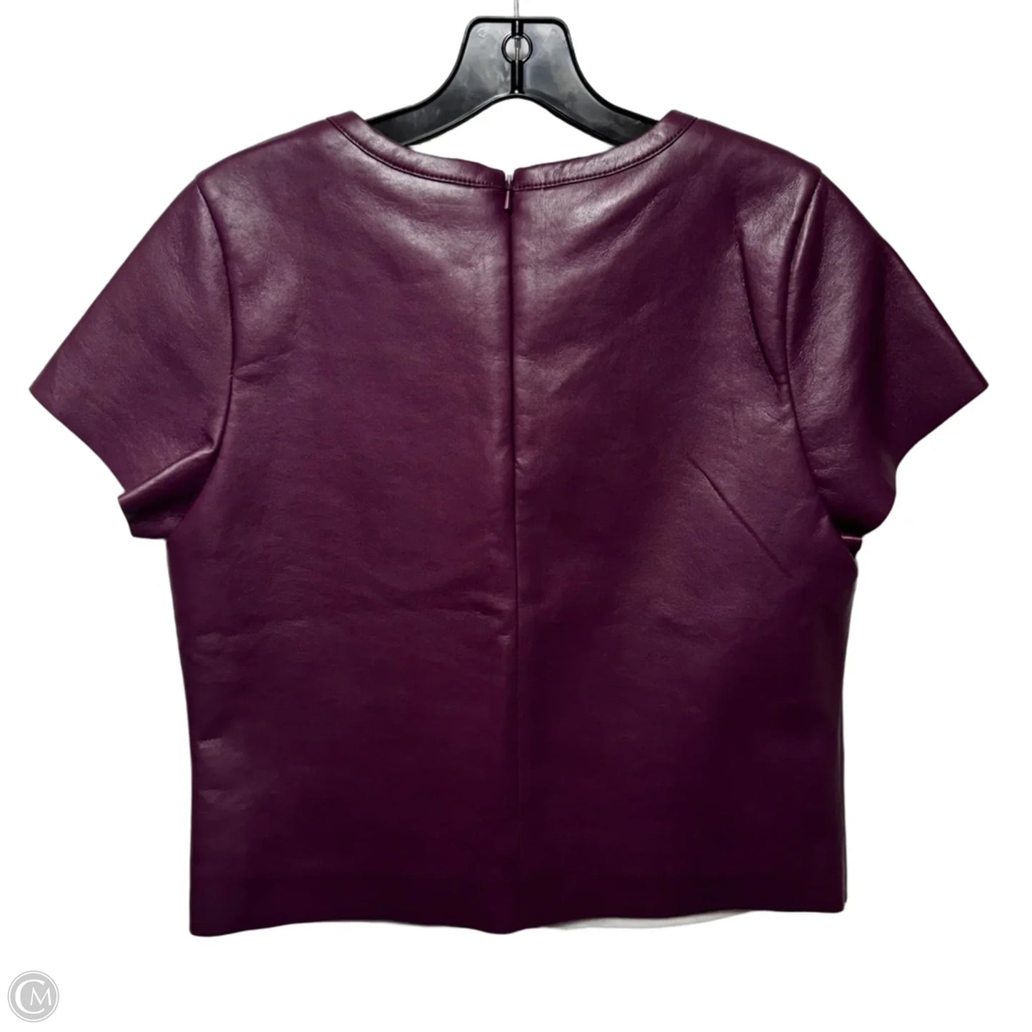 New Guard Recycled Leather Top Short Sleeve By AS by DF In Purple, Size: S