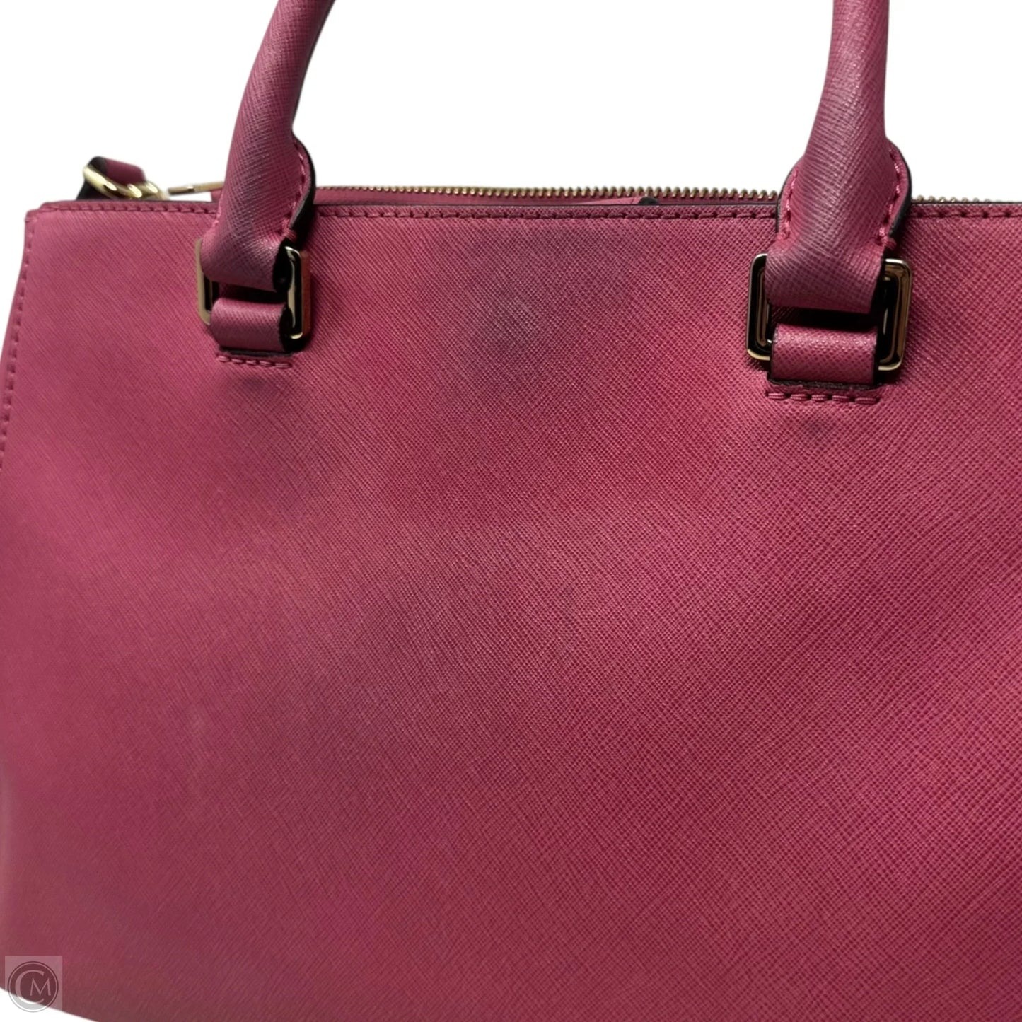 AS IS Handbag Leather By Michael By Michael Kors, Size: Medium