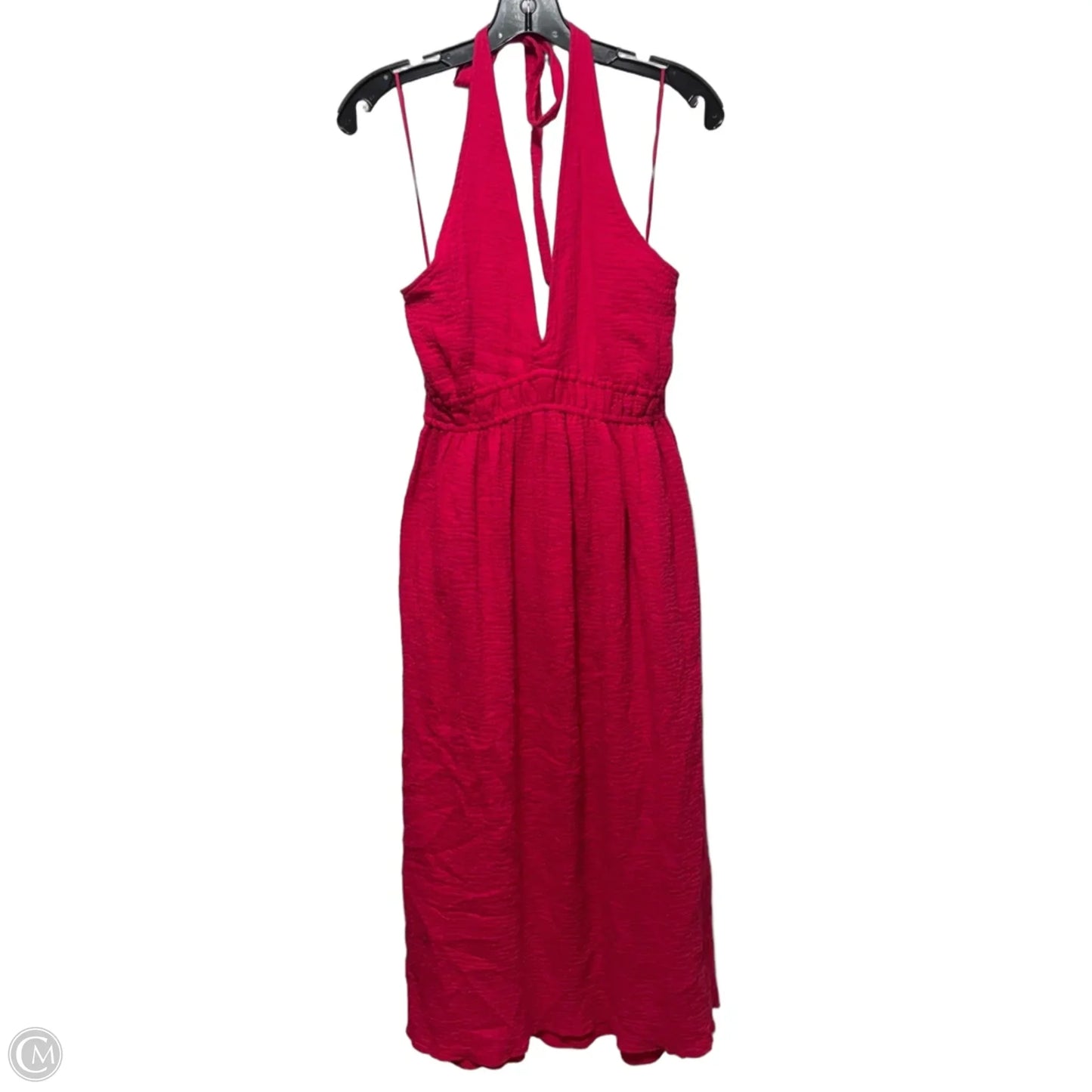 Cotton Gauze Halter Dress Casual Maxi By Steve Madden In Pink, Size: M