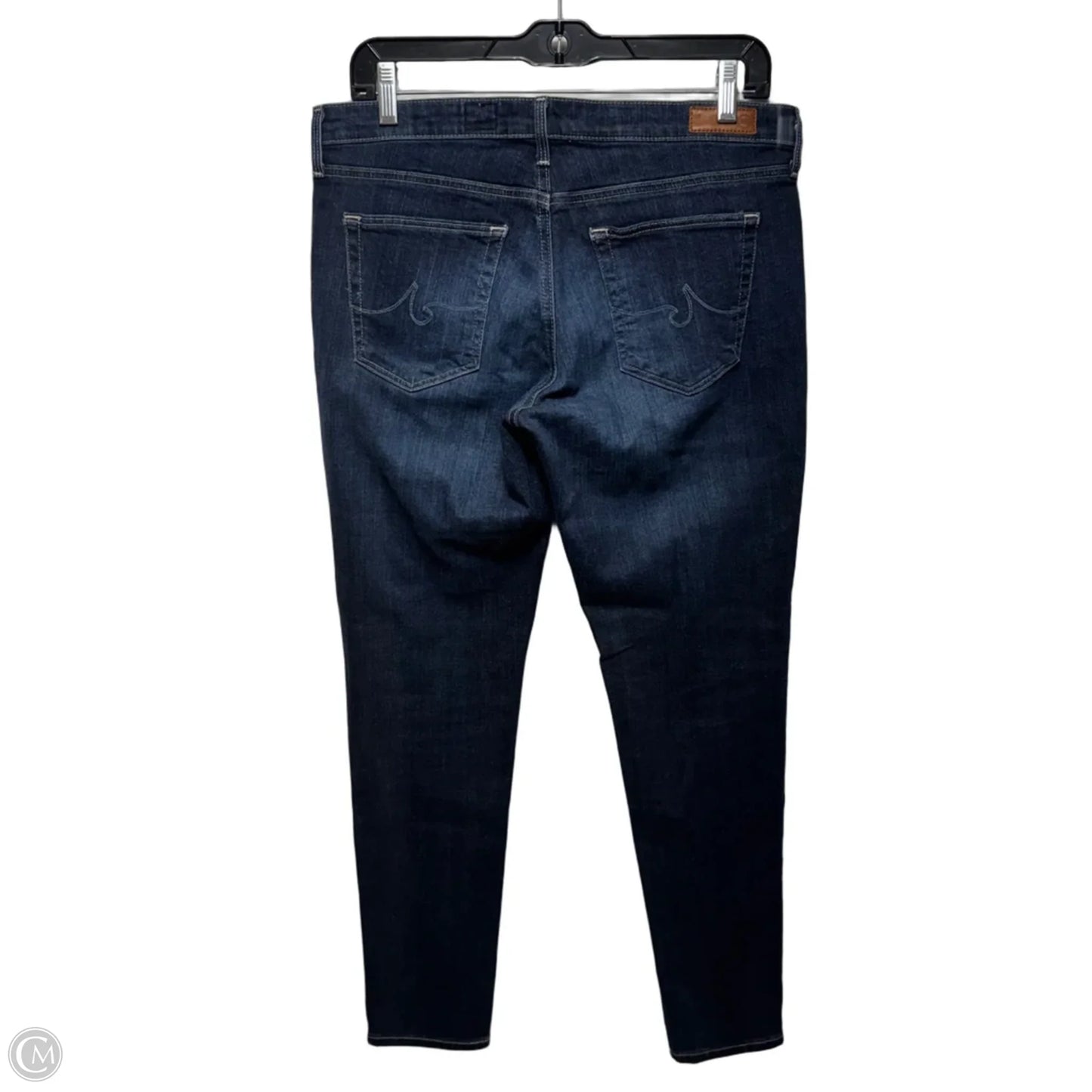 Super Skinny Ankle Jeans By Adriano Goldschmied In Blue Denim, Size: 10/30