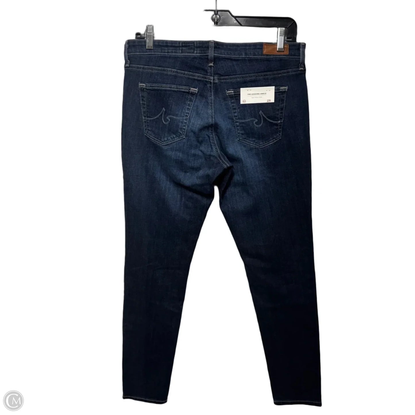 Super Skinny Ankle Jeans By Adriano Goldschmied In Blue Denim, Size: 8/29