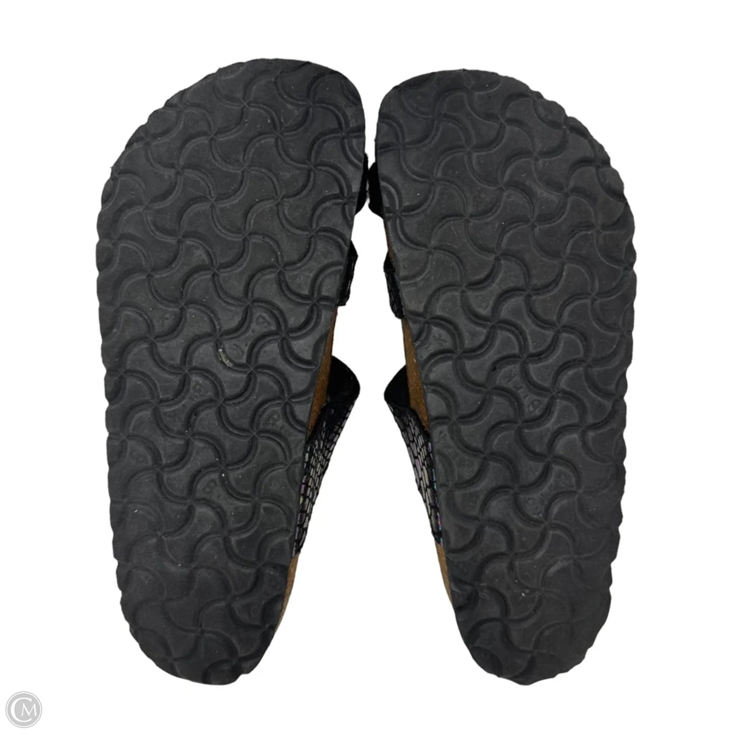 AS IS Sandals Flats By Birkenstock In Snakeskin Print, Size: 6