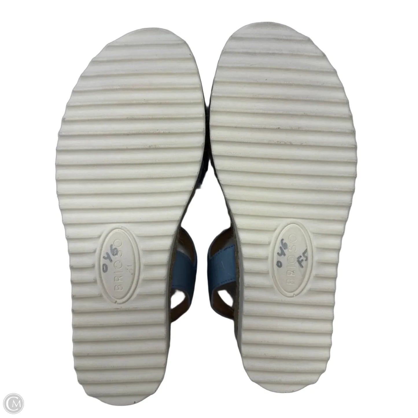 Espadrille Sandals Heels Platform By Brioso In Blue, Size: 6.5