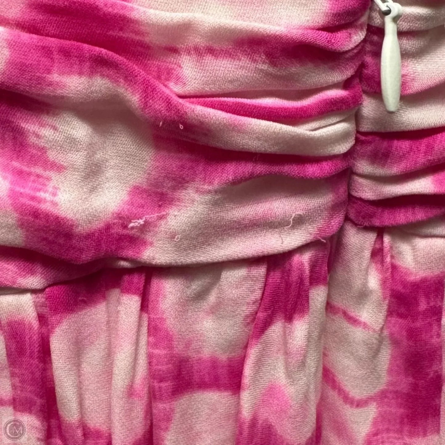Silk Strapless Mini Dress By Shoshanna In Pink & White, Size: 4