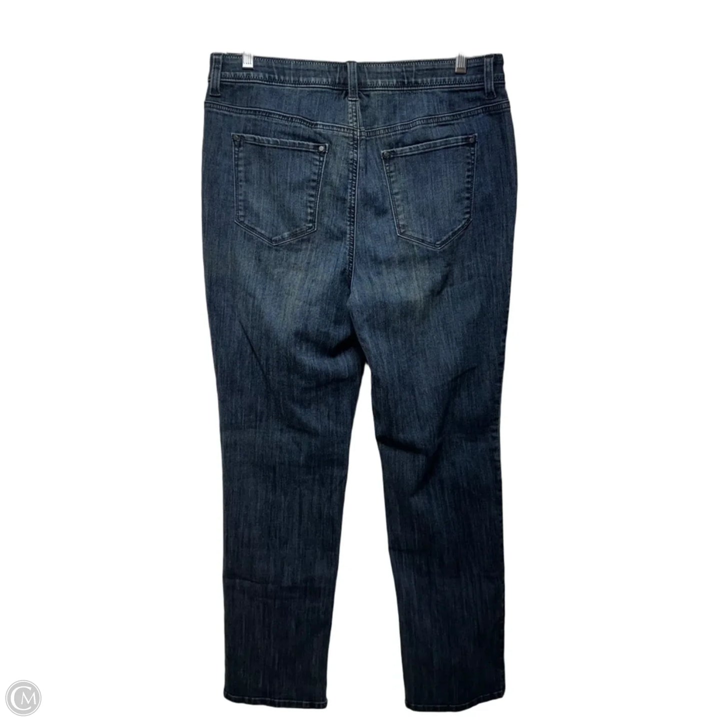 Slimming Jeans Straight By Chicos In Blue Denim, Size: 10