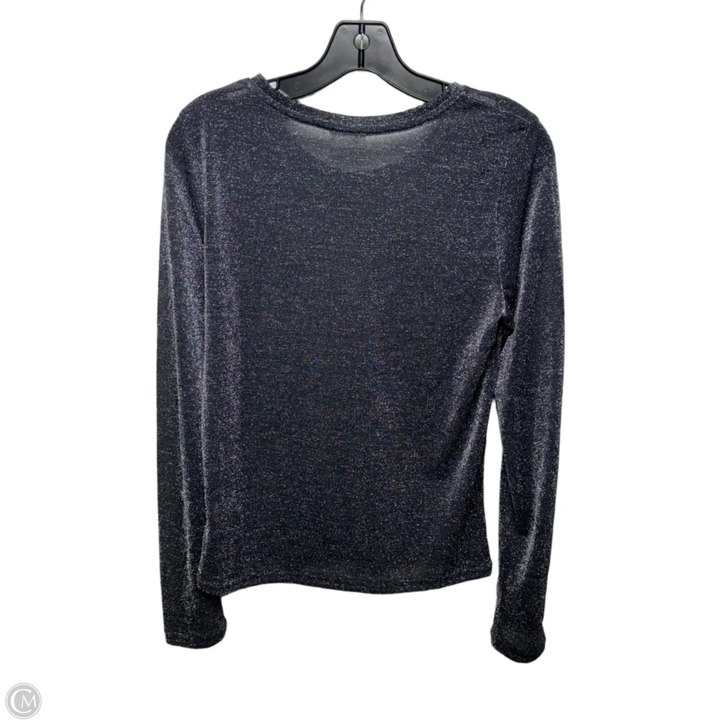 Top Long Sleeve By Intimately Free People In Black & Silver, Size: L