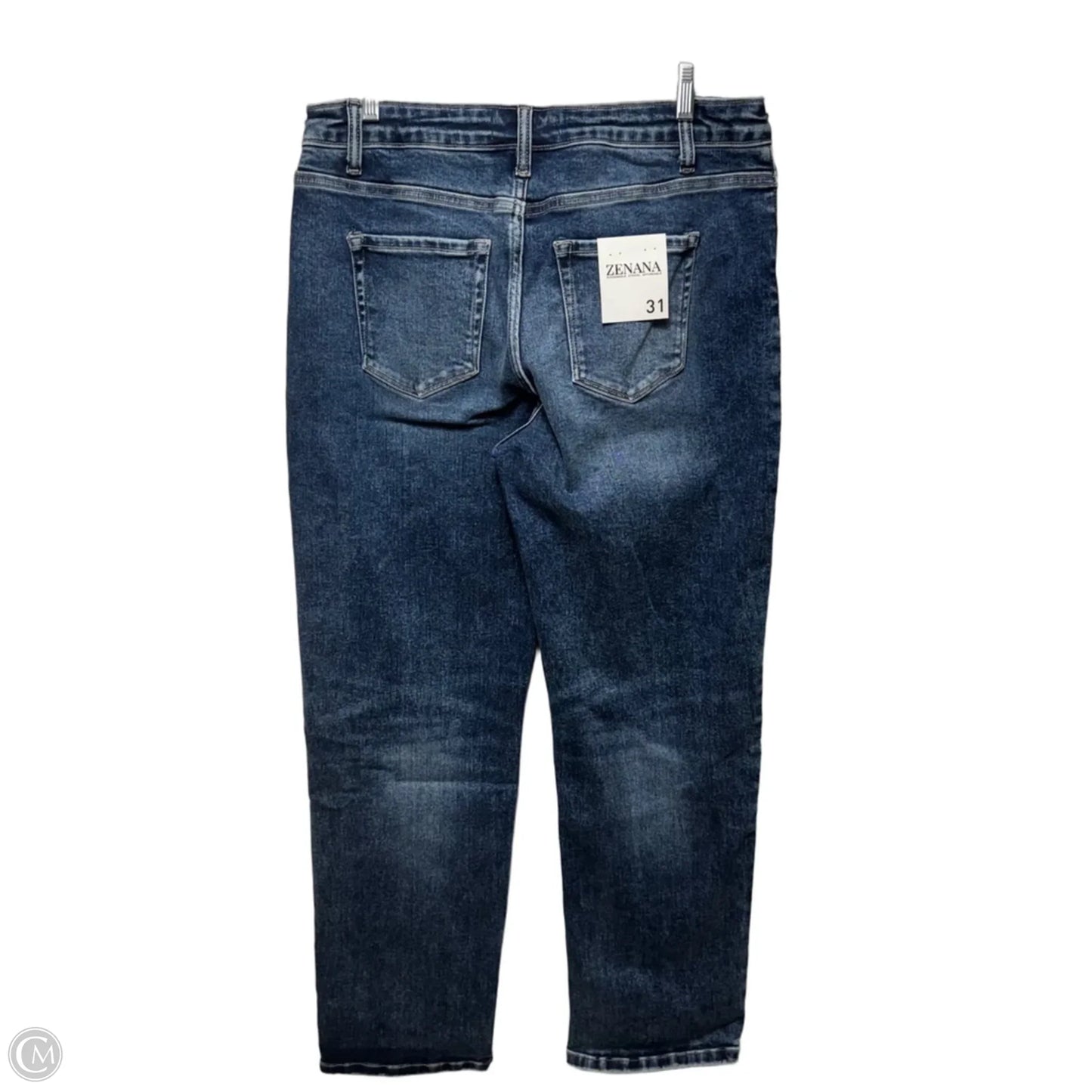 Jeans Boyfriend By Zenana In Blue Denim, Size: 12