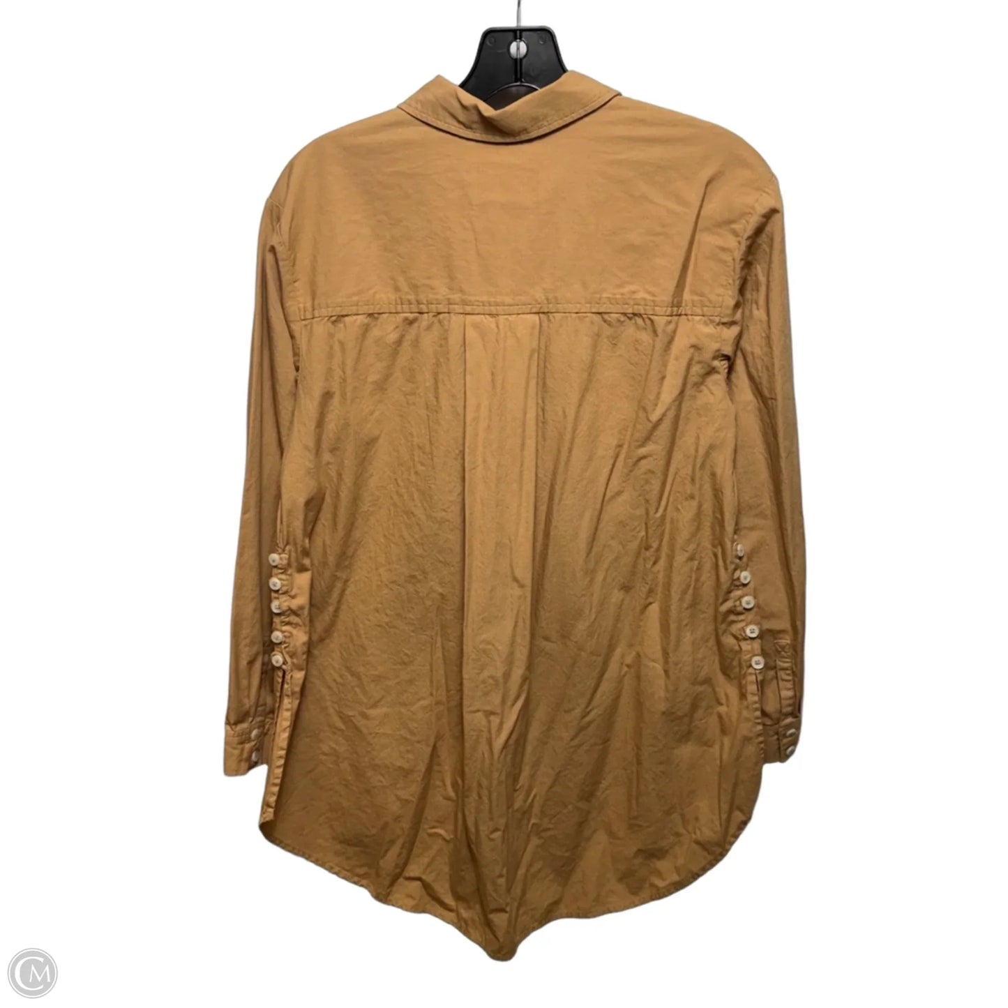 Tunic Long Sleeve By Anthropologie In Tan, Size: S