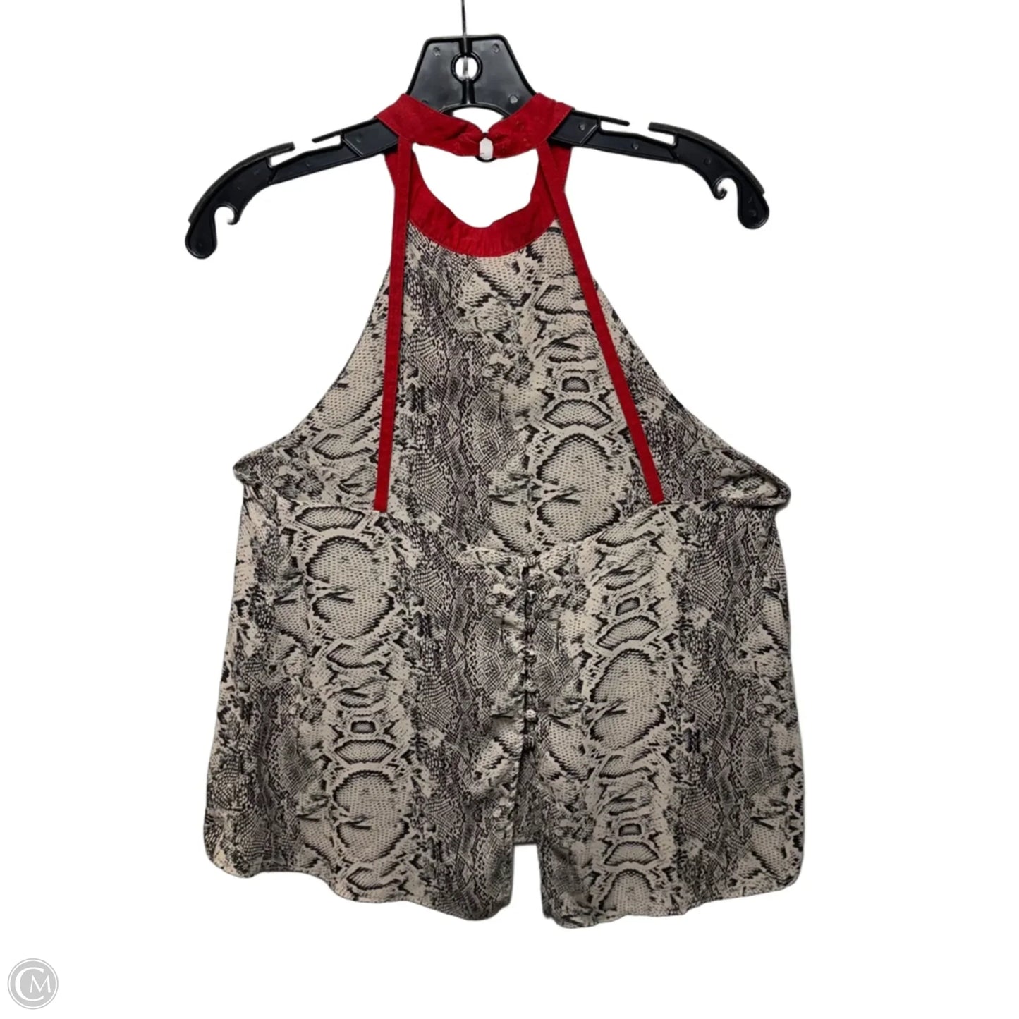 Through The Night Halter Top Sleeveless By Free People In Snakeskin Print, Size: S