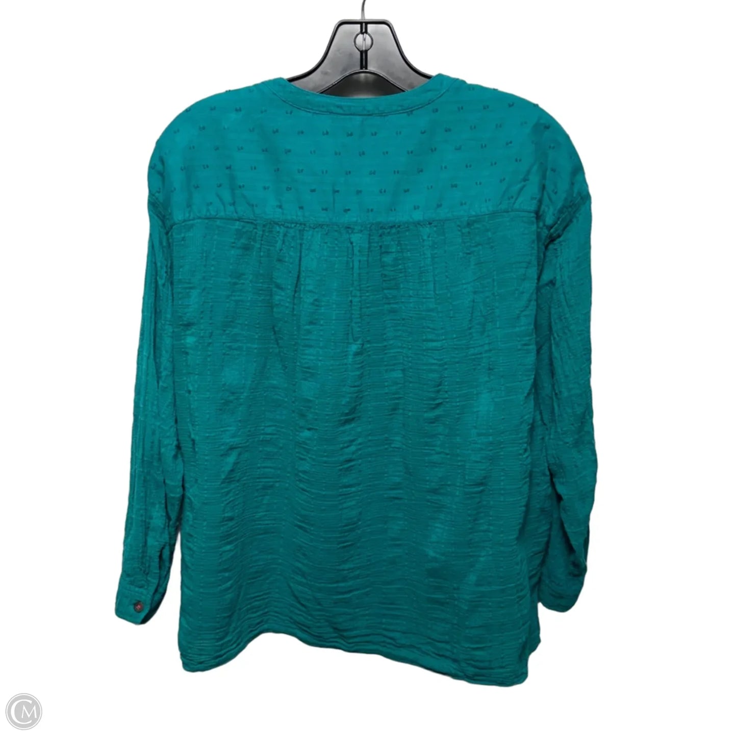 Top Long Sleeve By Pilcro In Teal, Size: Xs