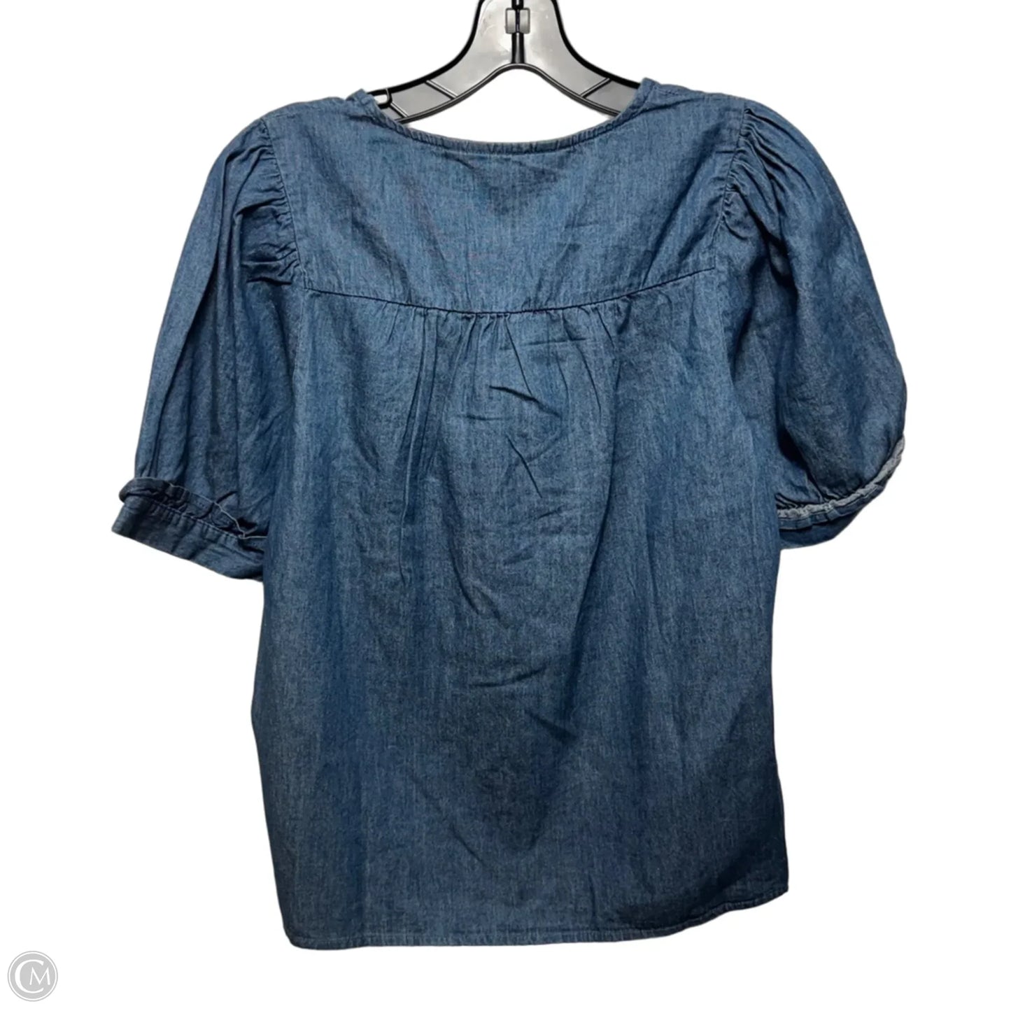 Top Short Sleeve By Draper James In Blue Denim, Size: Xs