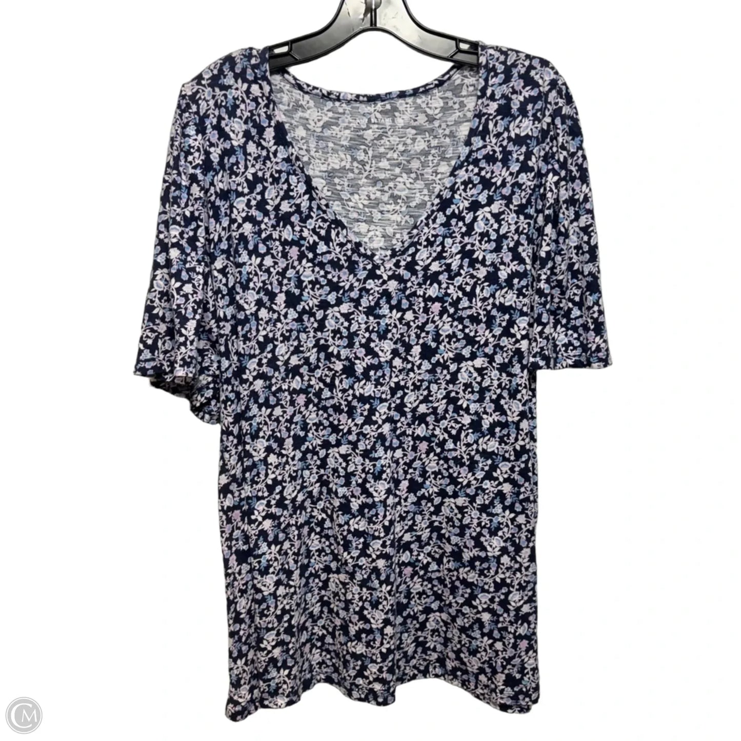 Top Short Sleeve By Lane Bryant In Floral Print, Size: 18