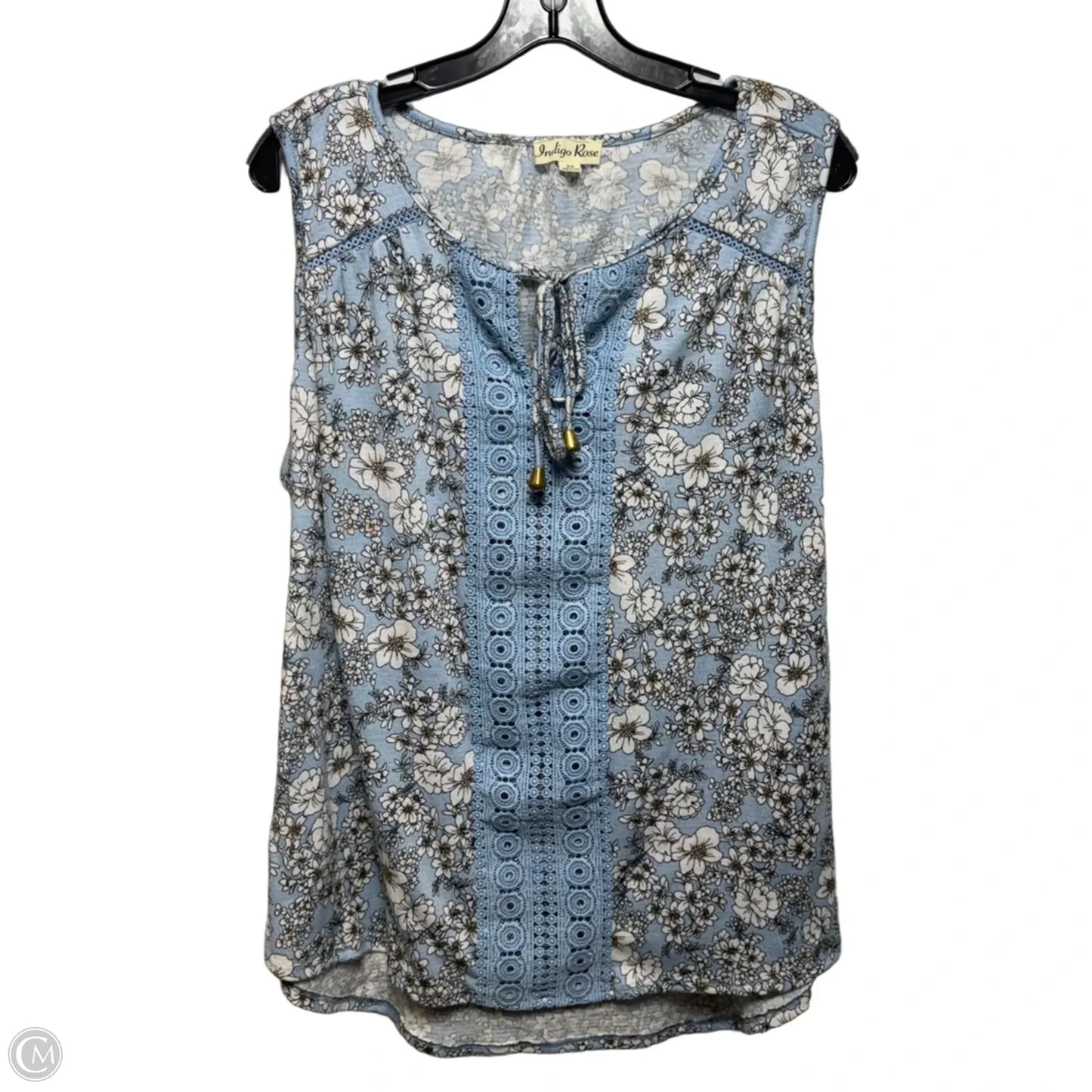Top Sleeveless By Indigo Rose In Floral Print, Size: 2x