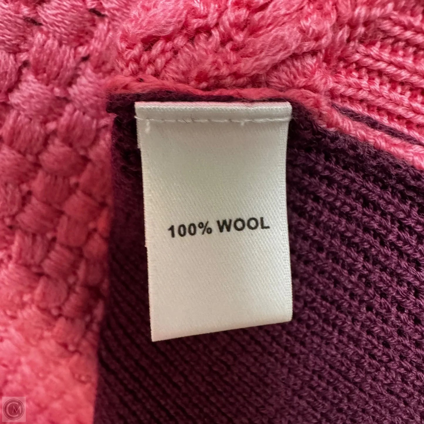 Wool Vest Sweater By St. John In Pink & Purple, Size: S