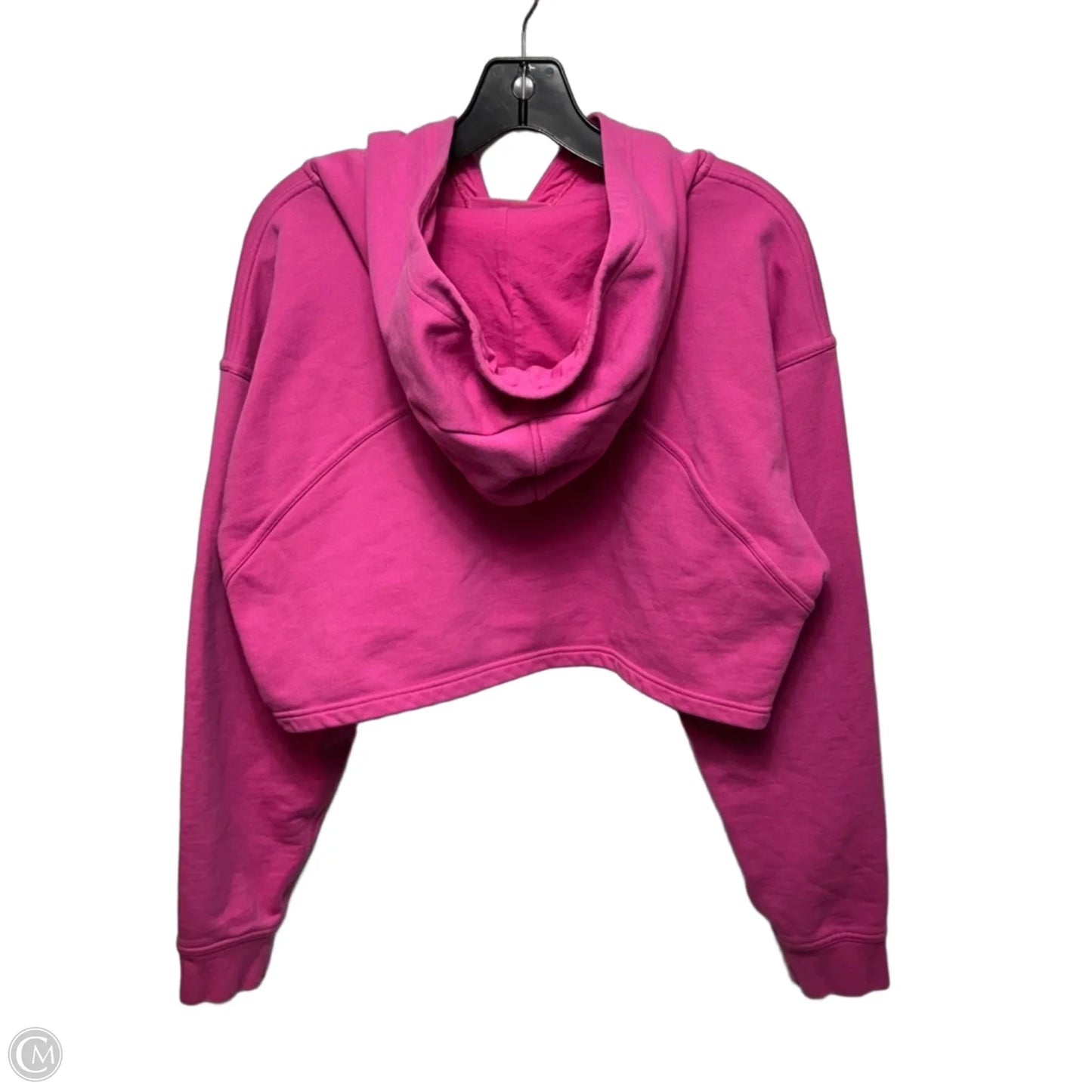 Athletic Cropped Sweatshirt Hoodie By Lululemon In Pink, Size: S ESTIMATED
