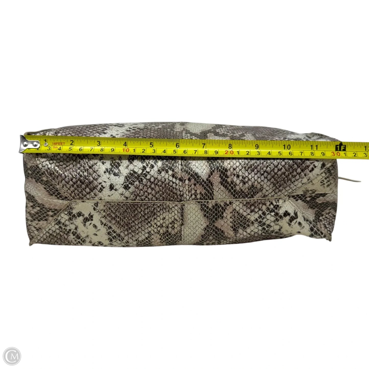 Metallic Tote Handbag Leather By Hobo Intl, Size: Medium