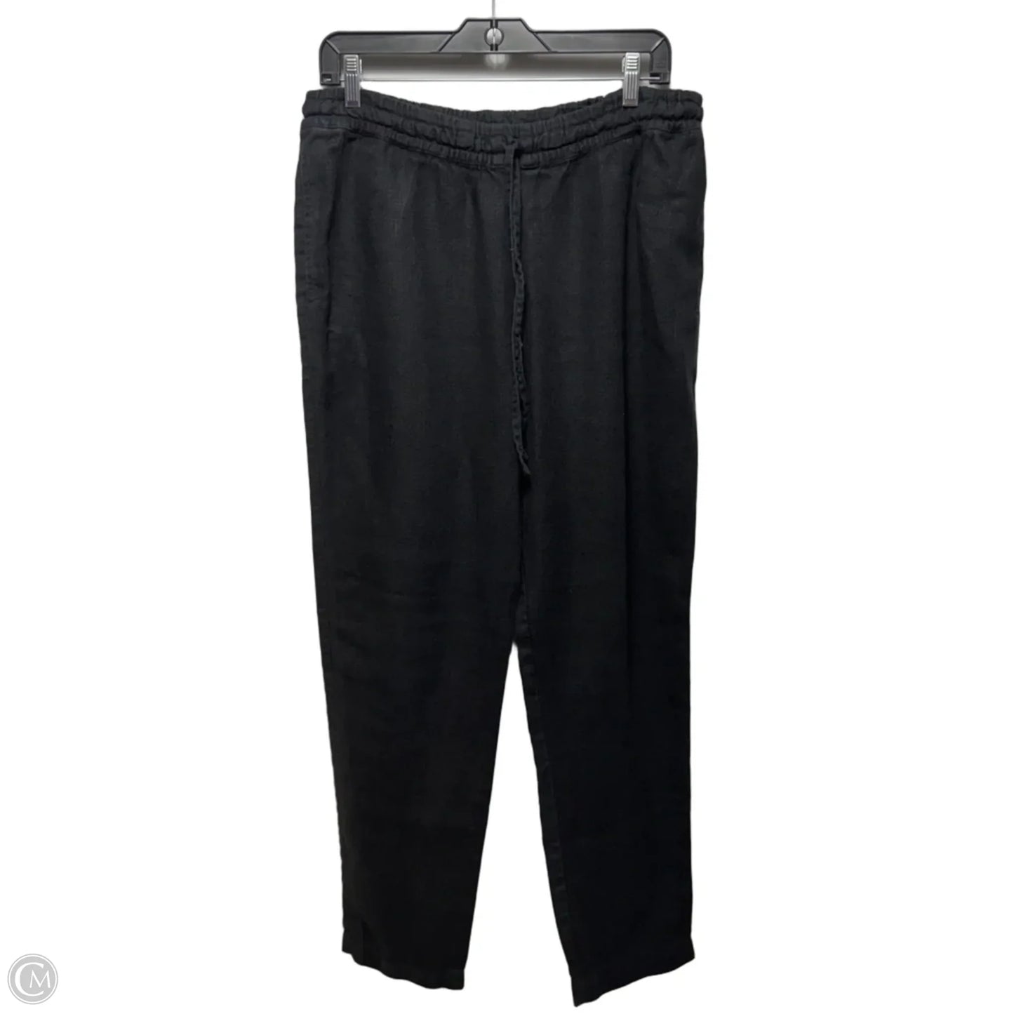 Pants Linen By Not Perfect Linen In Black, Size: L