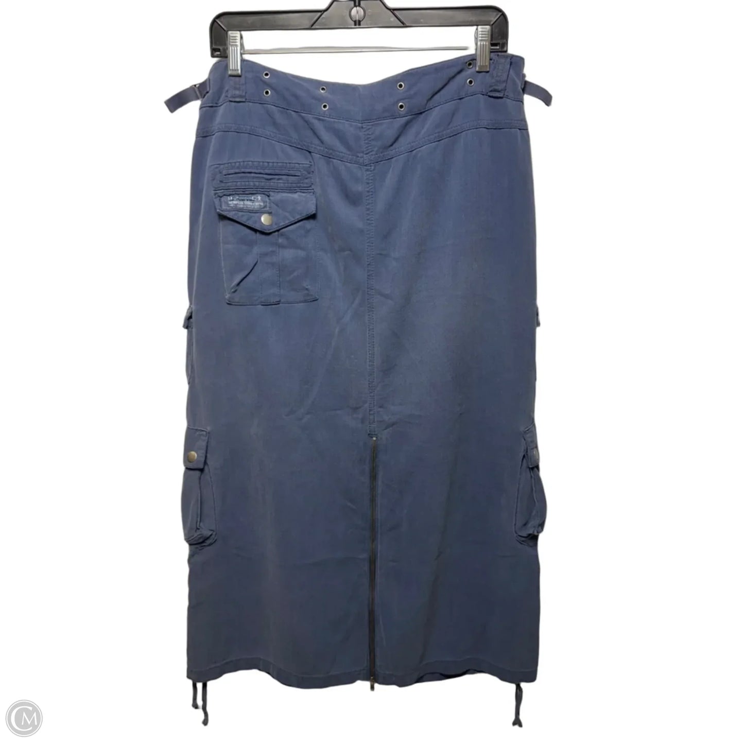 Cargo Skirt Maxi By Da-nang In Blue, Size: M