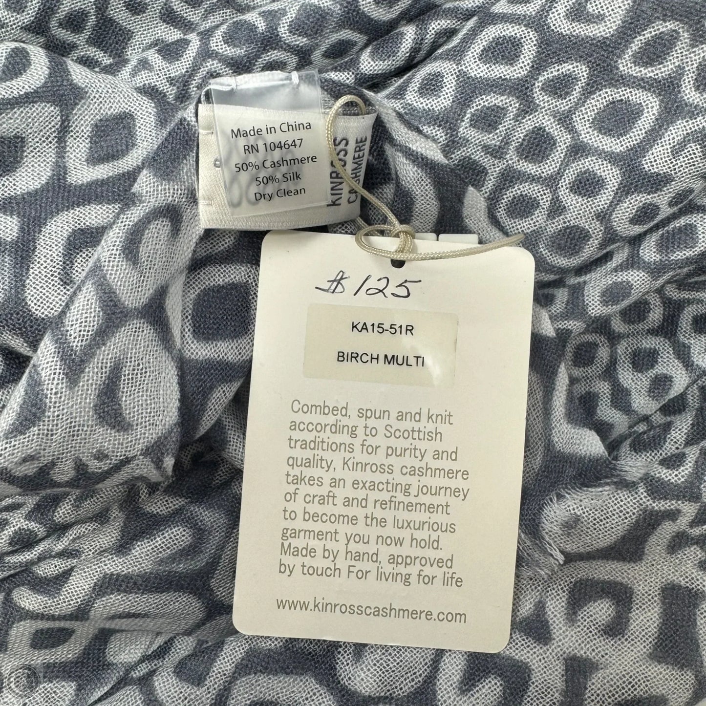 Cashmere & Silk Scarf Long By Kinross