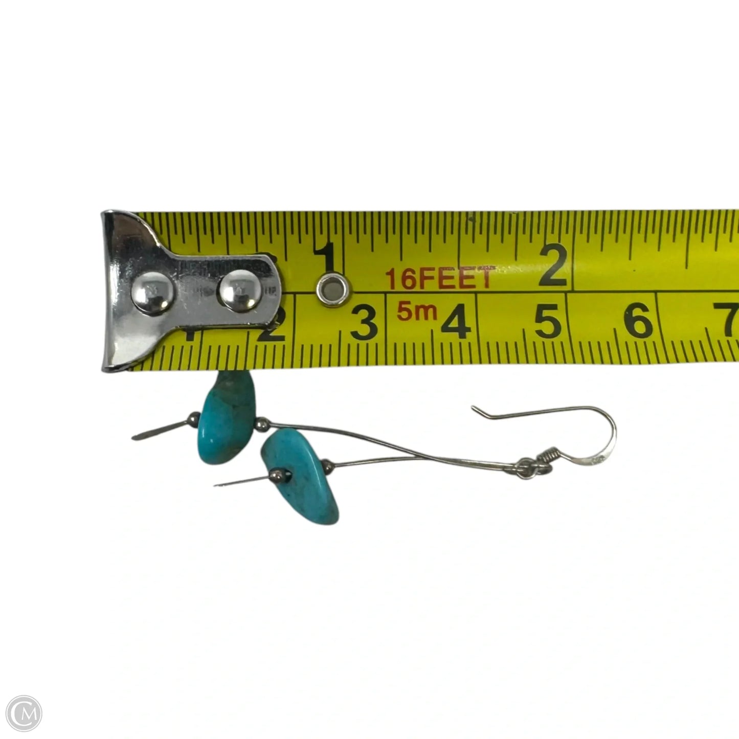 Turquoise & Sterling Silver Dangle Earrings