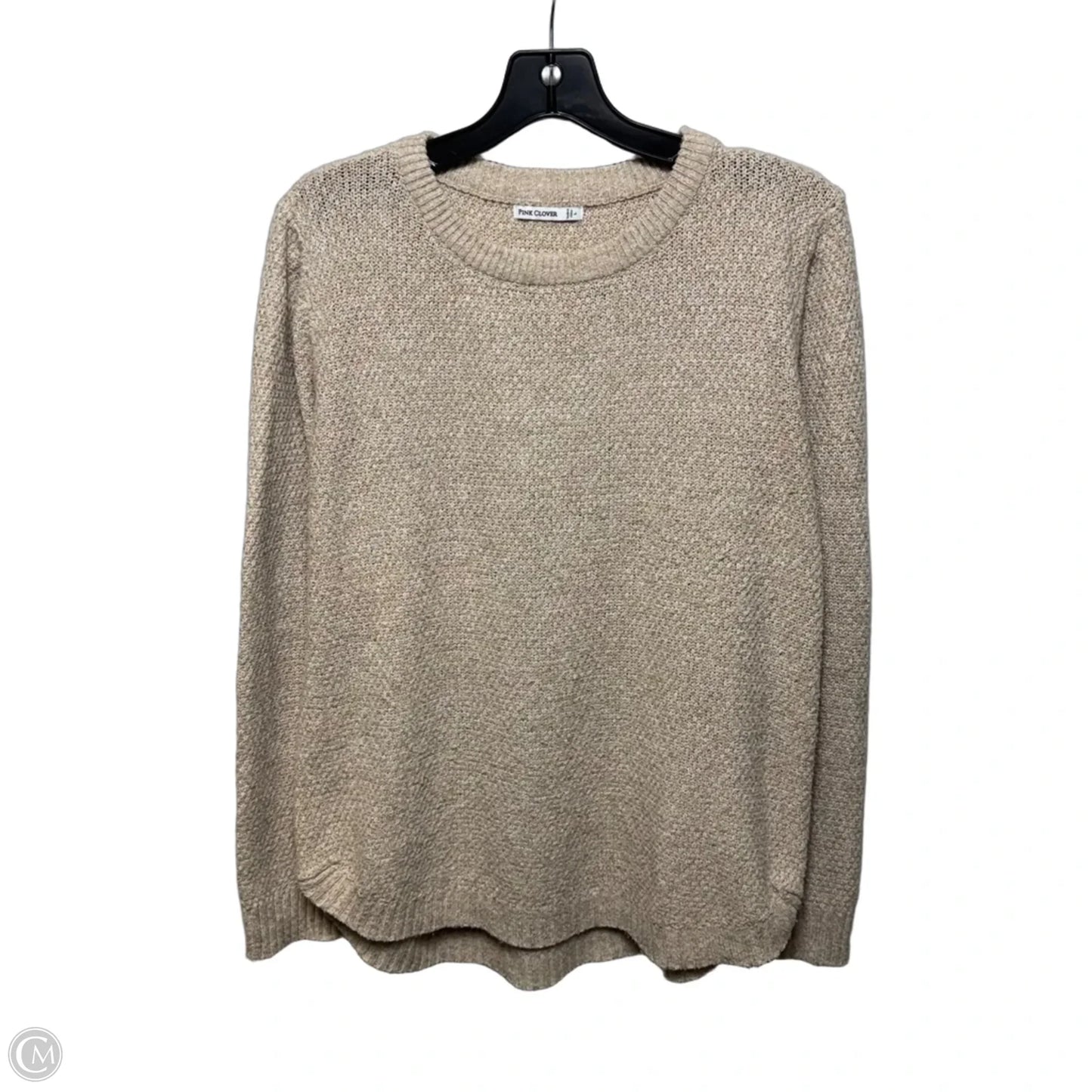 Sweater By Pink Clover In Tan, Size: L