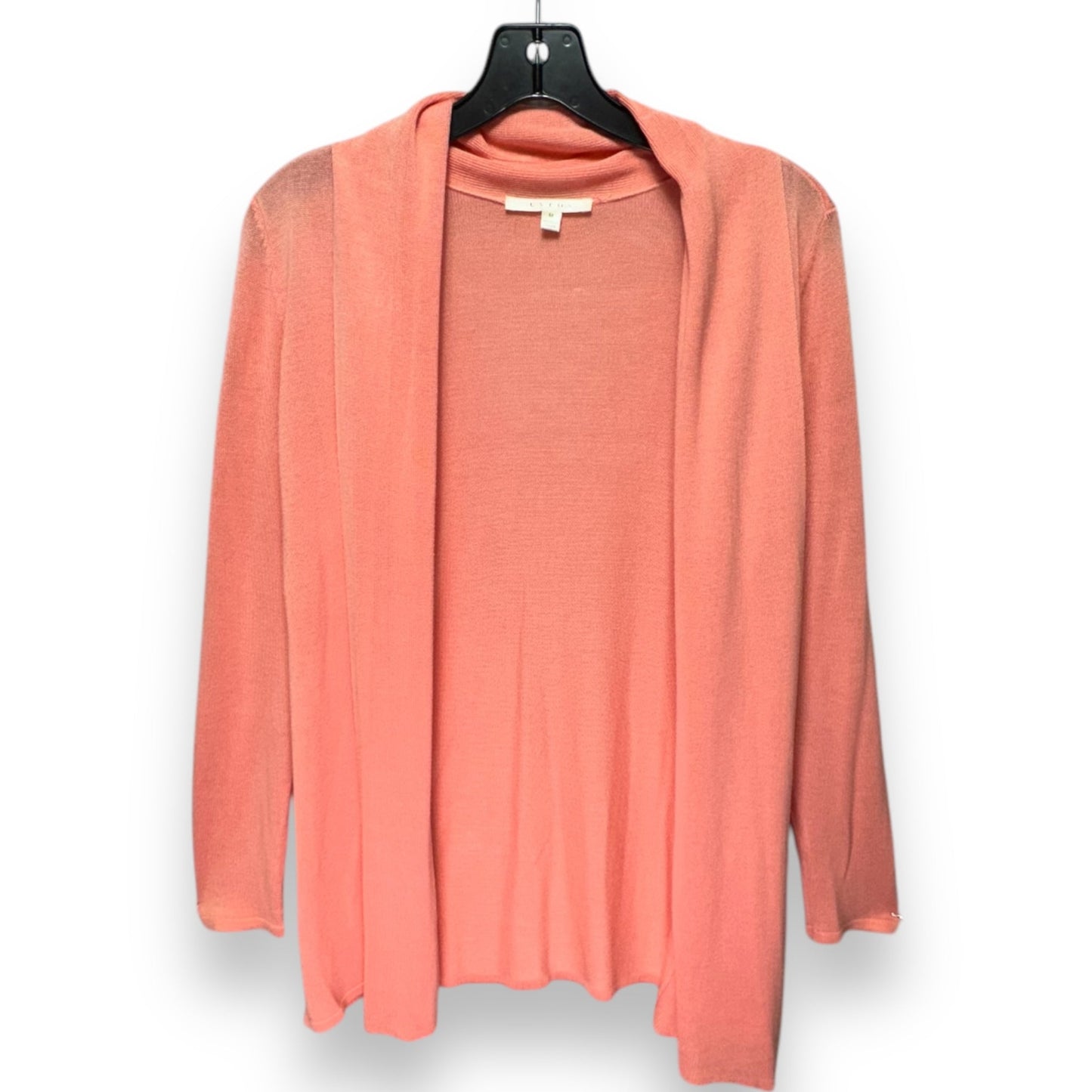 Sweater Cardigan By Cyrus Knits In Peach, Size: M