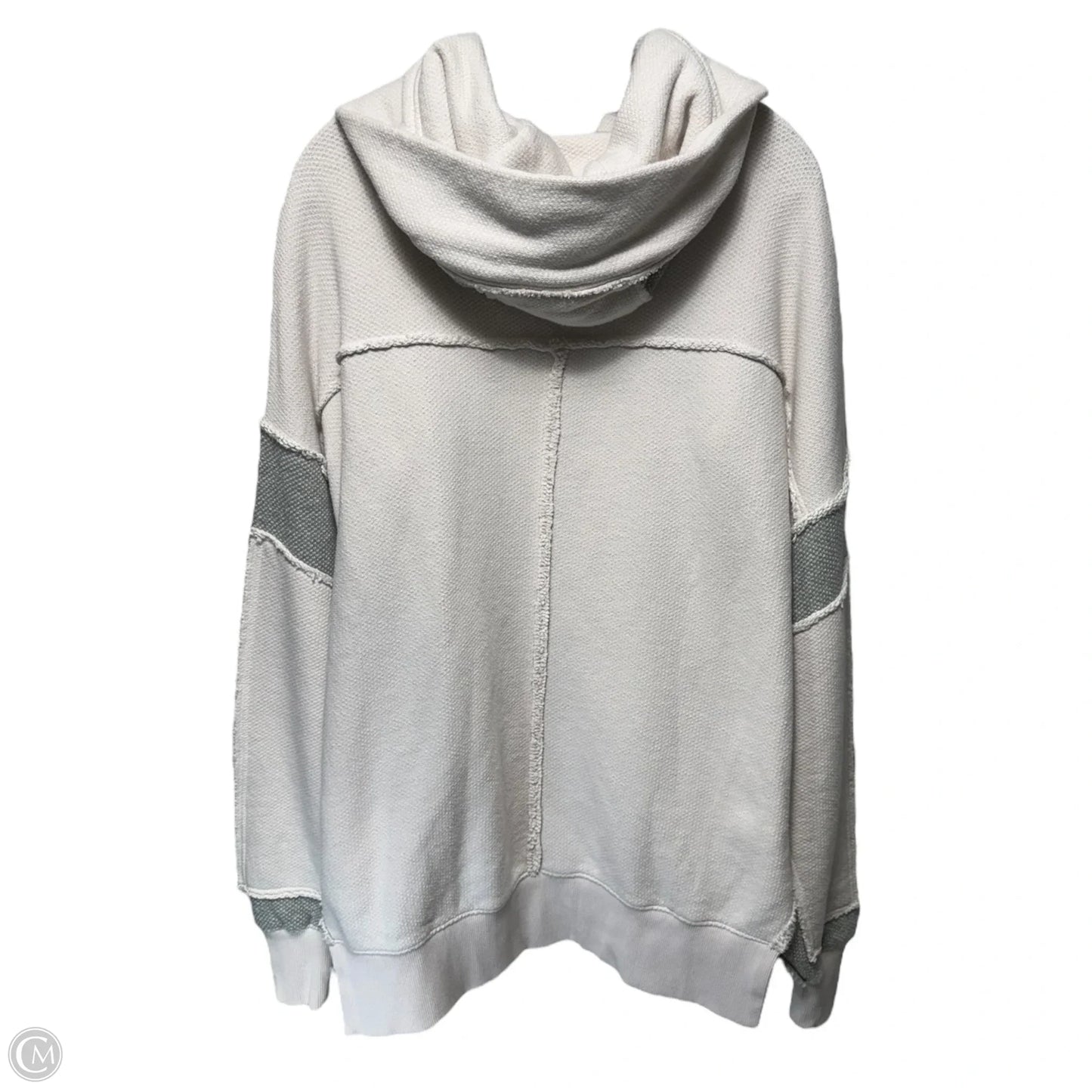 Sweatshirt Hoodie By We The Free In Cream & Grey, Size: Xs