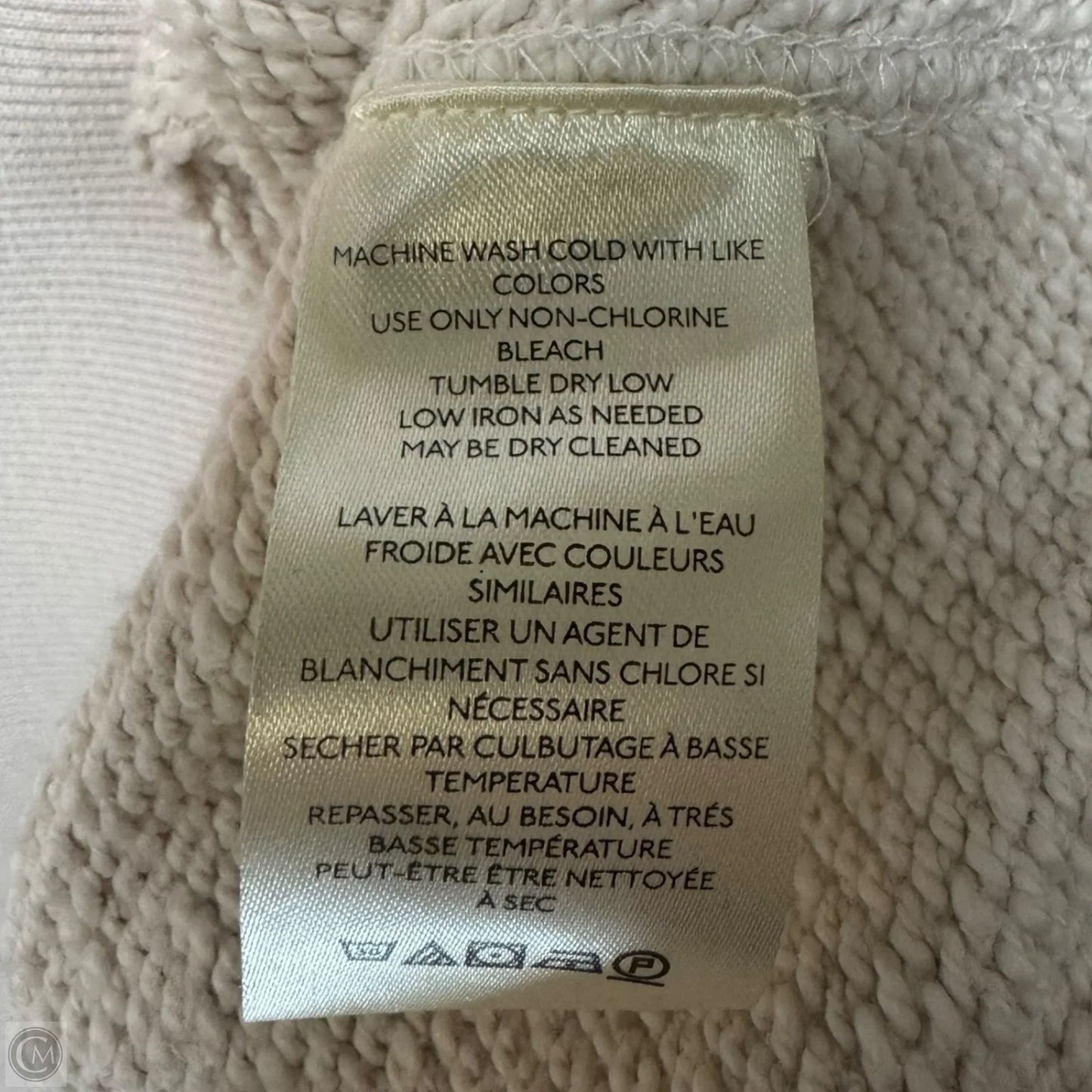 Sweatshirt Hoodie By We The Free In Cream & Grey, Size: Xs