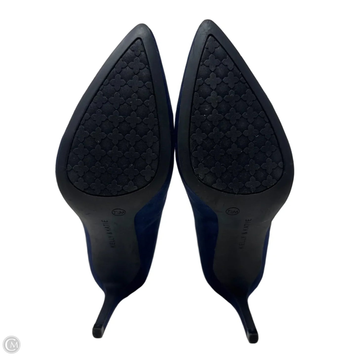 Misha Faux Suede Pumps By Kelly And Katie In Navy, Size: 7.5