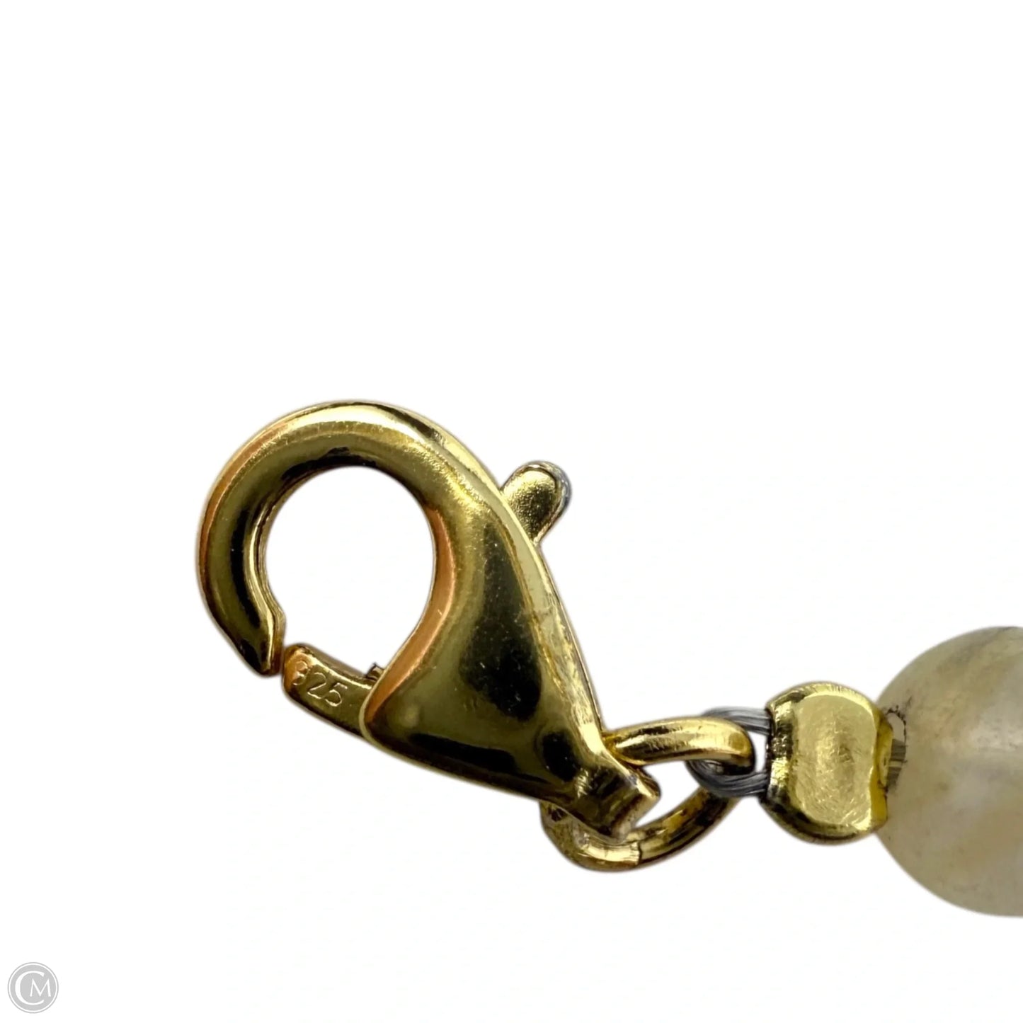 Gold Over Sterling Silver, Pearl & Agate Beaded Bracelet By Essential Ritual